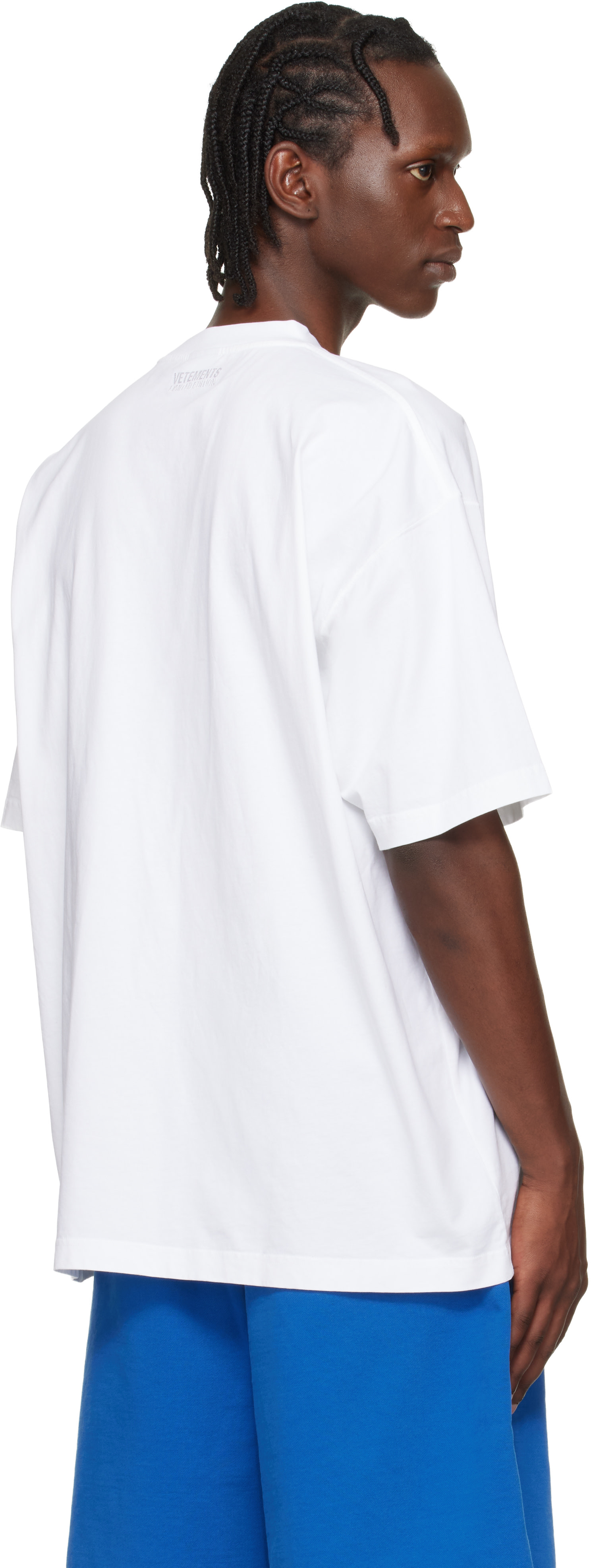 VETEMENTS - T-shirt blanc à image