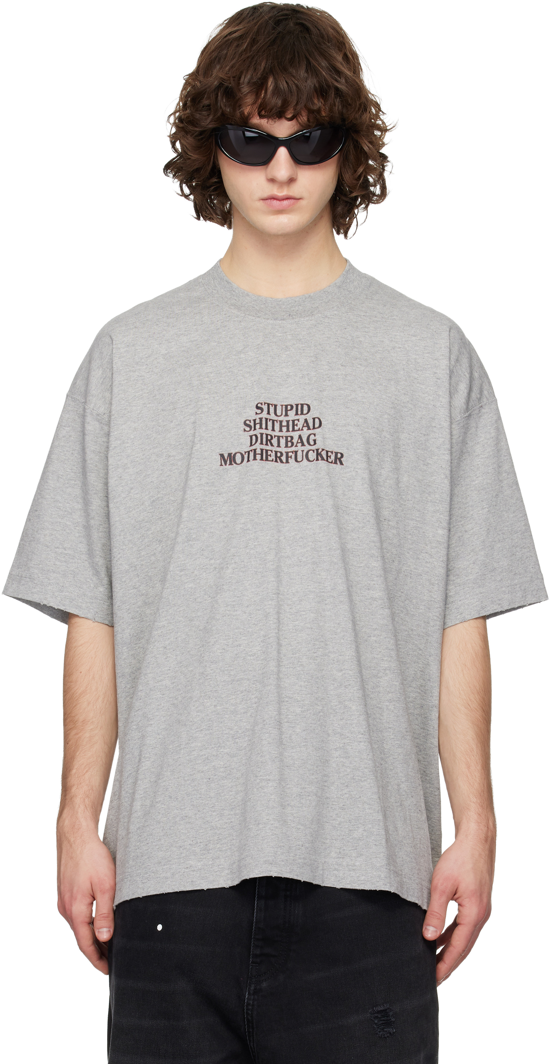 VETEMENTS - 그레이 MF 티셔츠