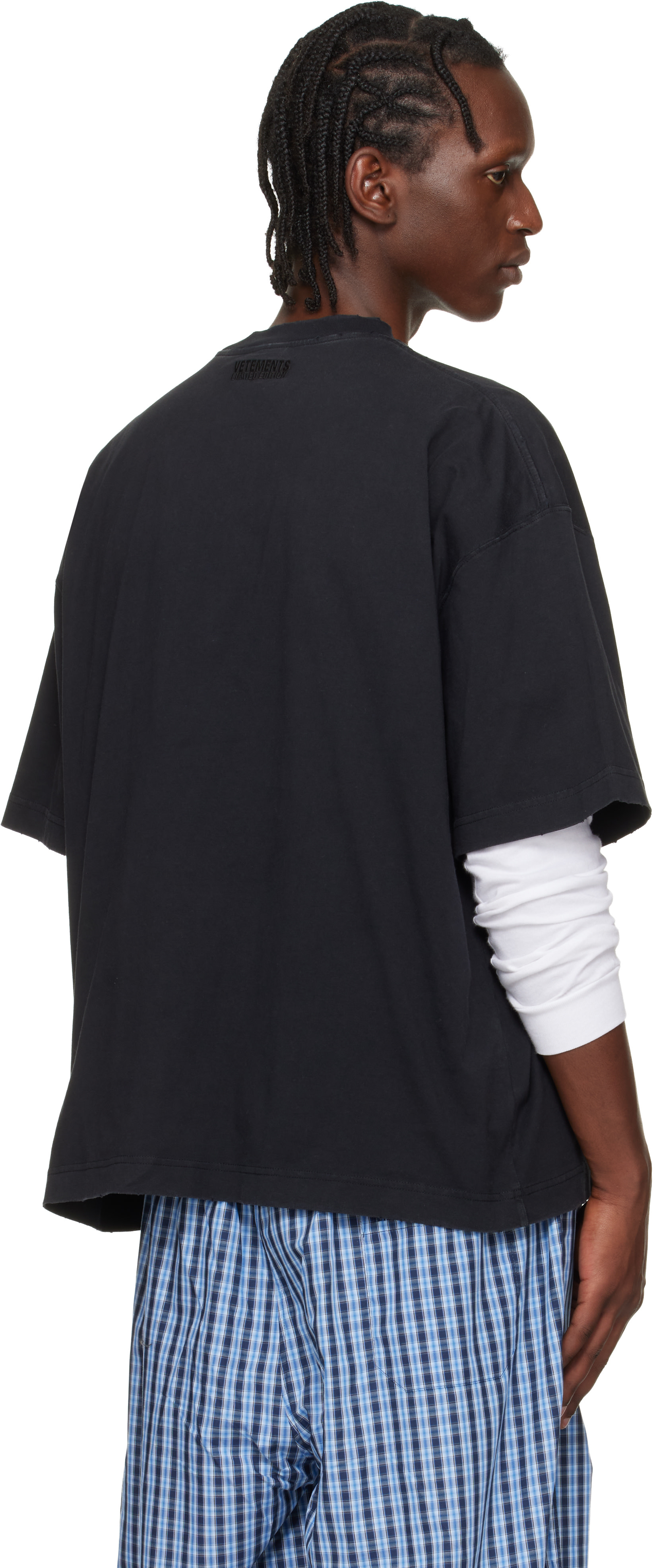 VETEMENTS: Black Fuck Everything T-shirt | SSENSE