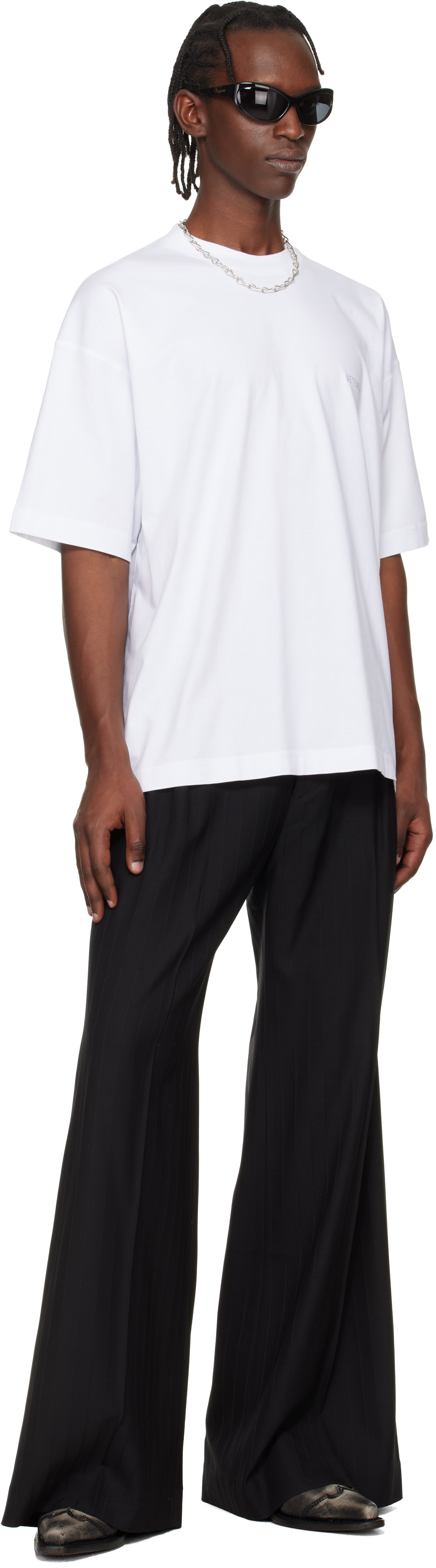 VETEMENTS: White Iconic Logo T-shirt | SSENSE