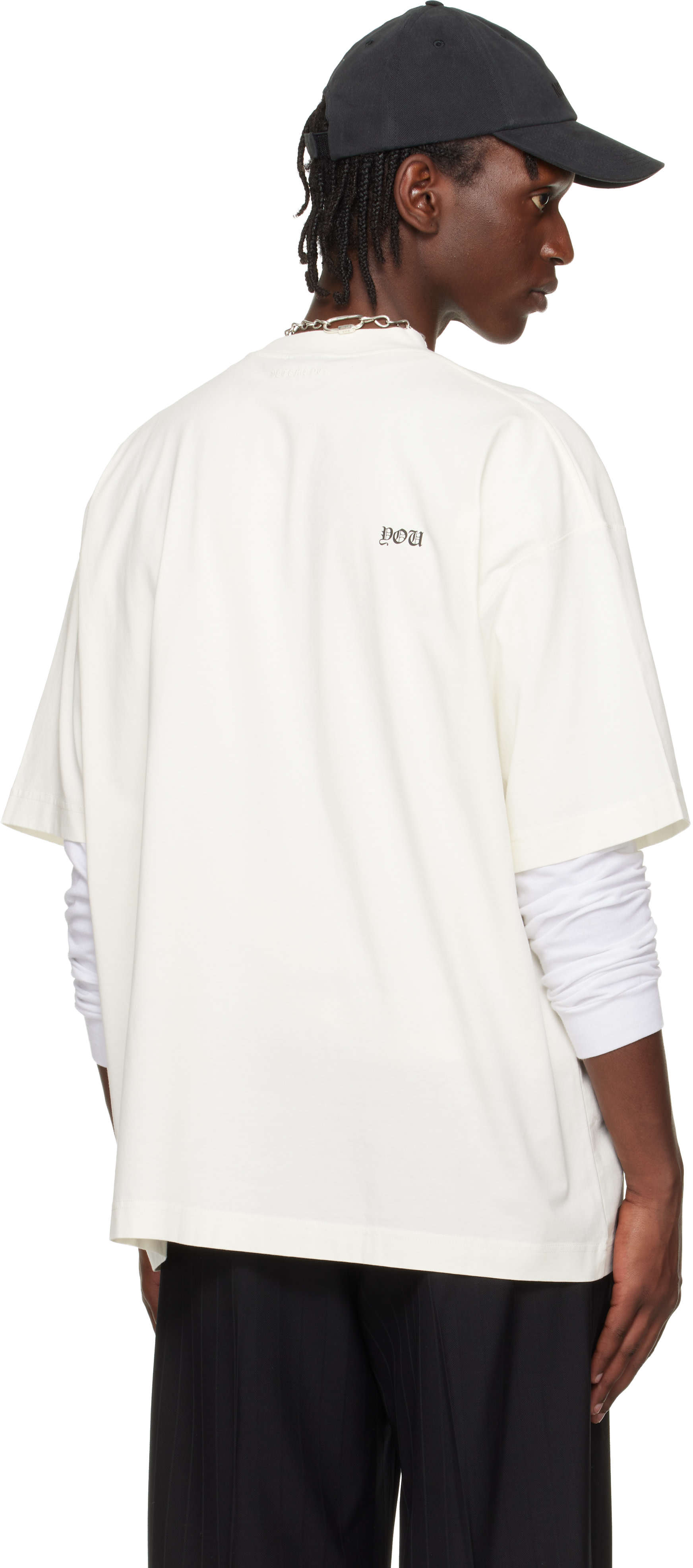 VETEMENTS - オフホワイト 'FU' Tシャツ
