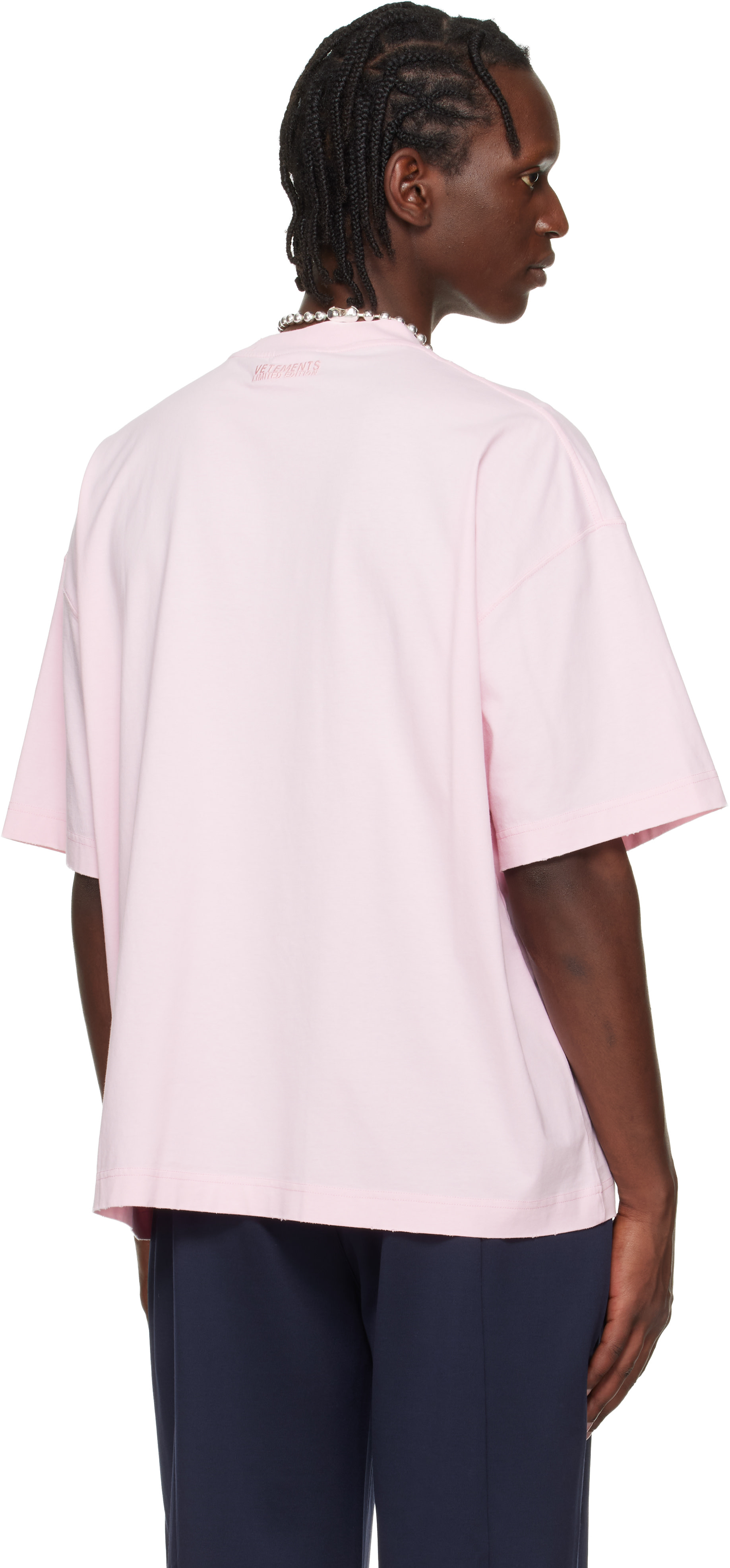 VETEMENTS: Pink Fuck Everything T-shirt | SSENSE