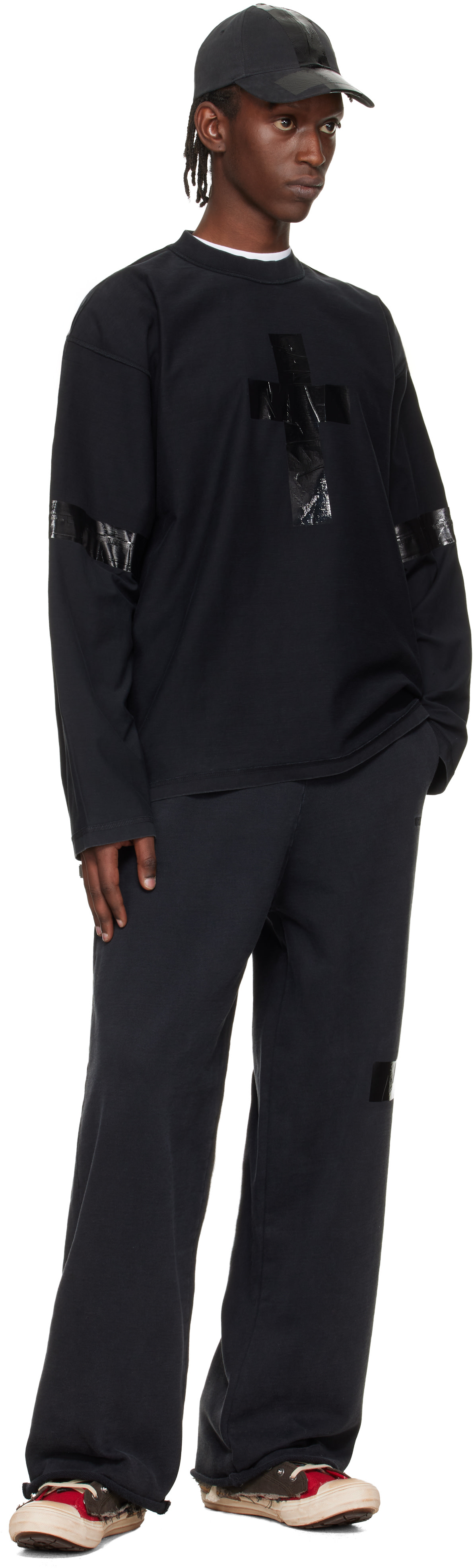 VETEMENTS - Black Taped Longsleeve T-shirt