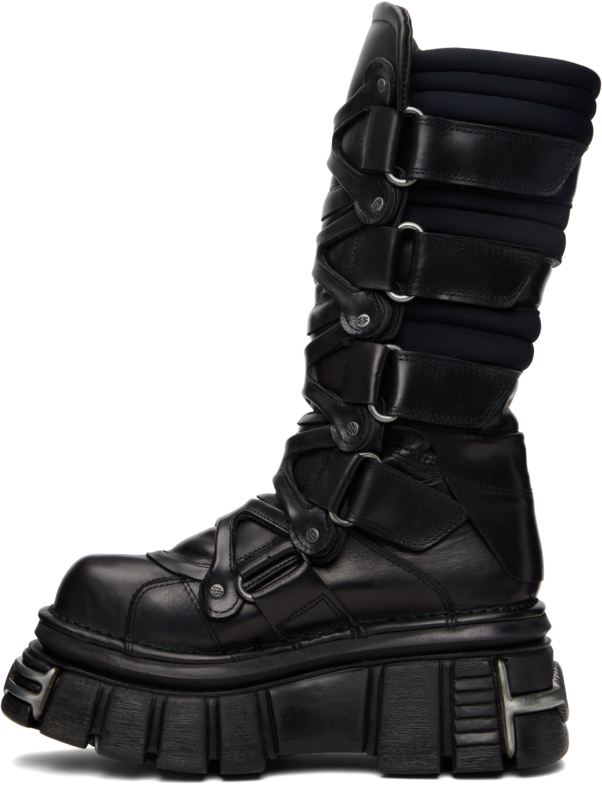 VETEMENTS - Black New Rock Edition Tower Boots