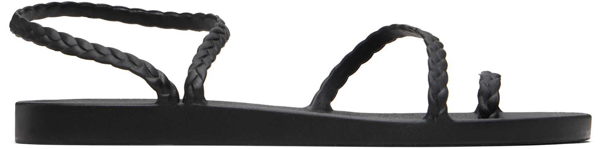 Ancient Greek Sandals - Black Eleftheria Sandals