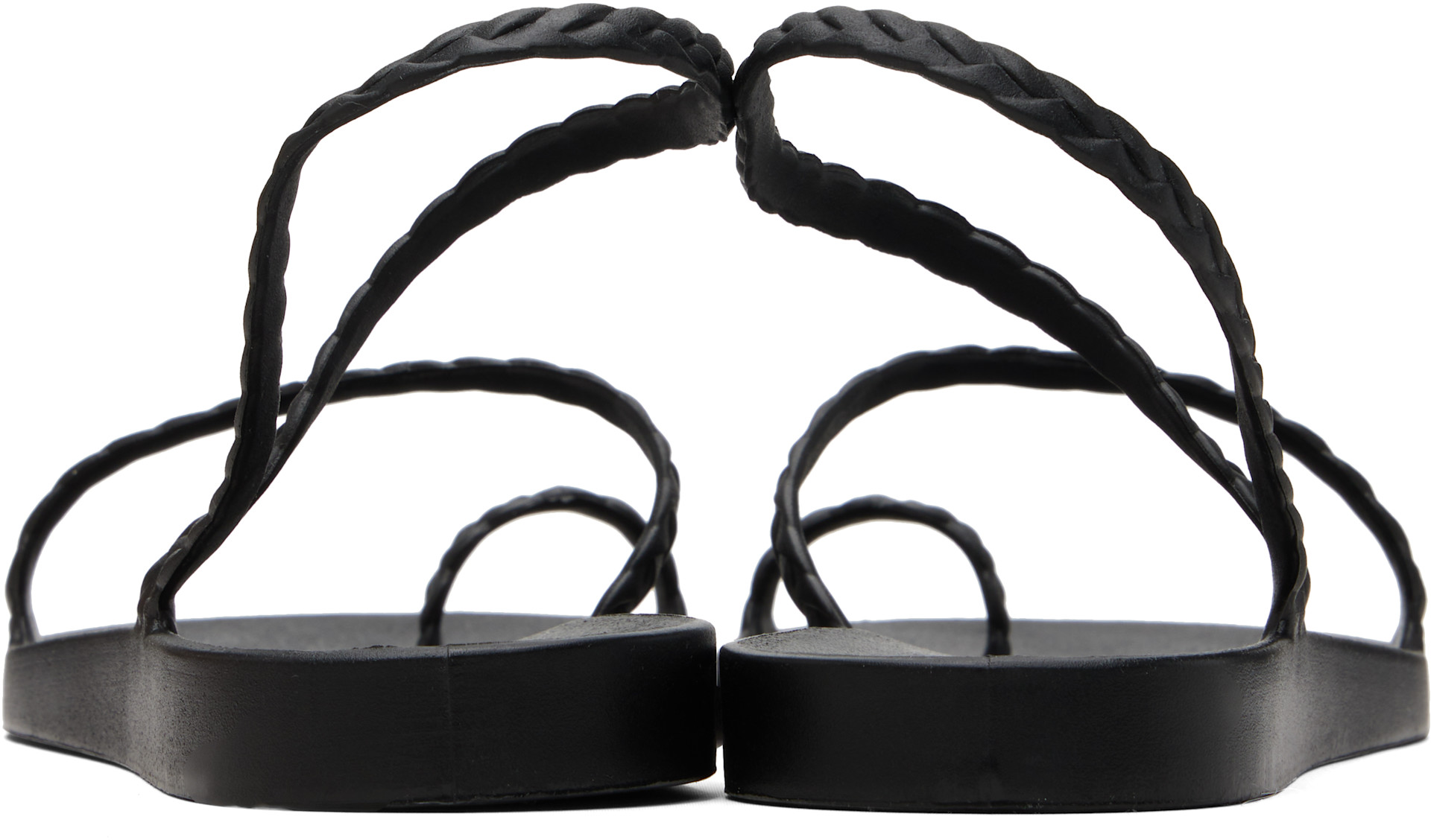 Ancient Greek Sandals - Black Eleftheria Sandals
