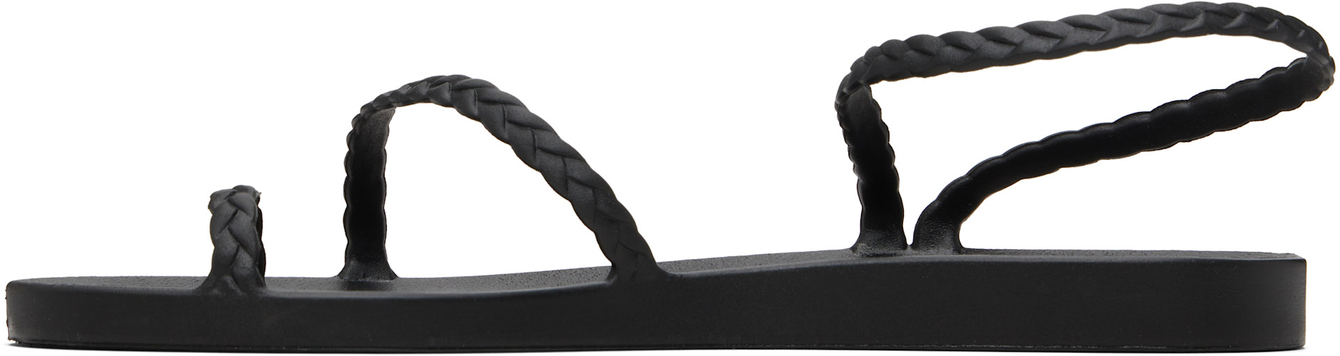 Ancient Greek Sandals - Black Eleftheria Sandals