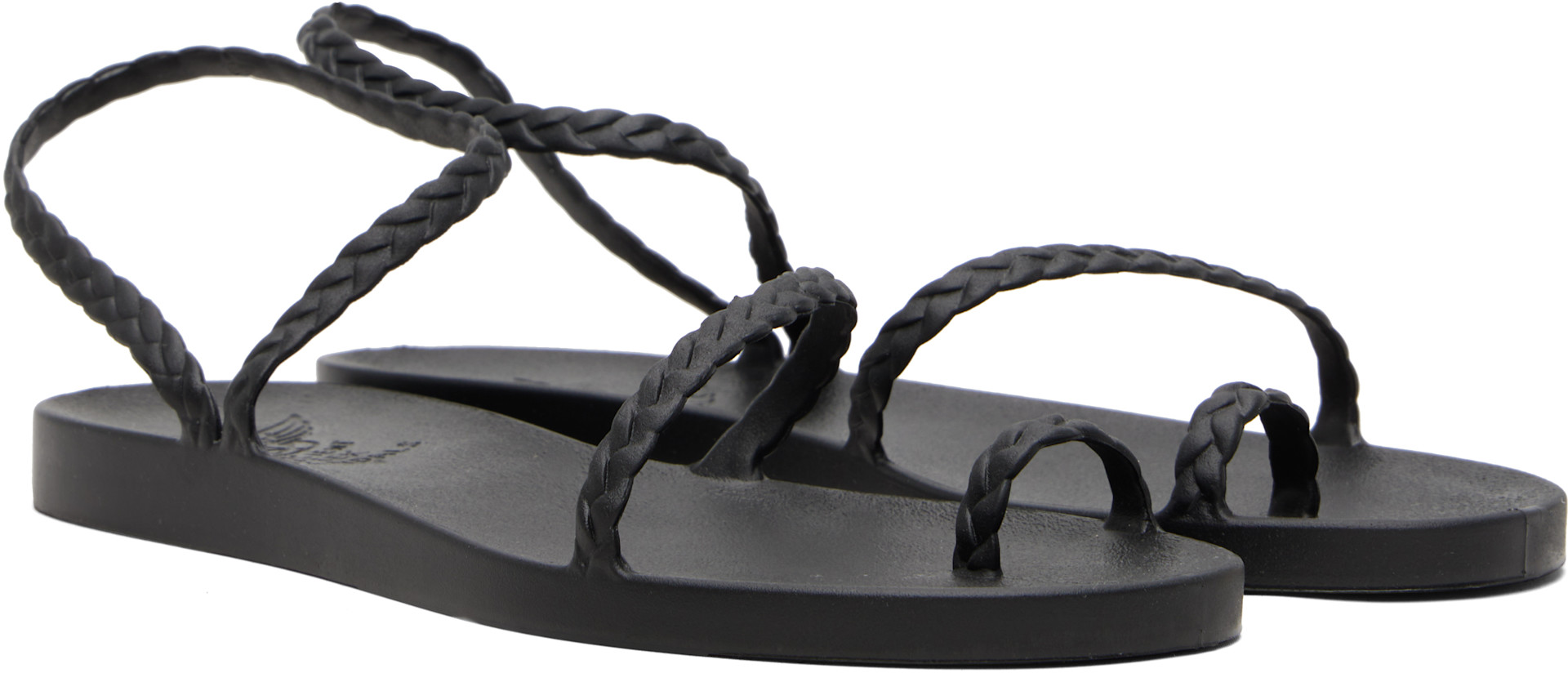 Ancient Greek Sandals - Black Eleftheria Sandals