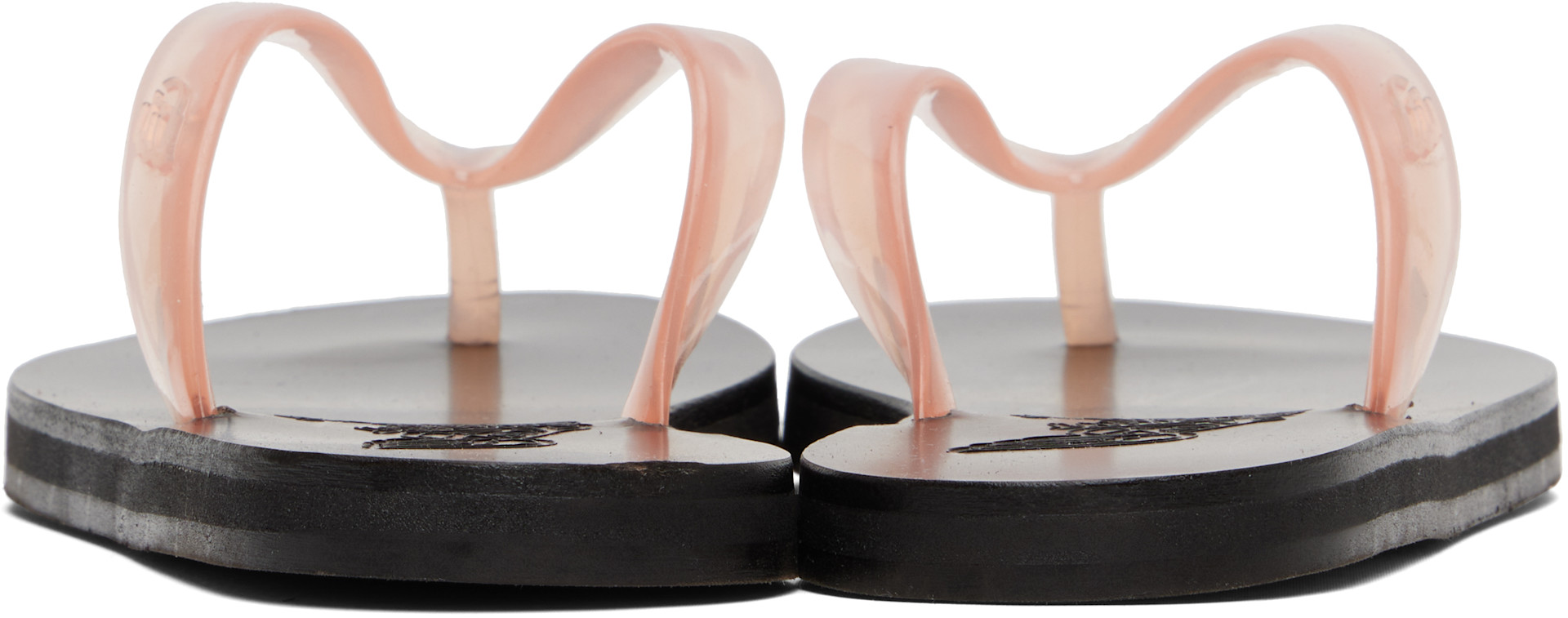 Ancient Greek Sandals: Pink Saionara Jelly Flip-Flops | SSENSE