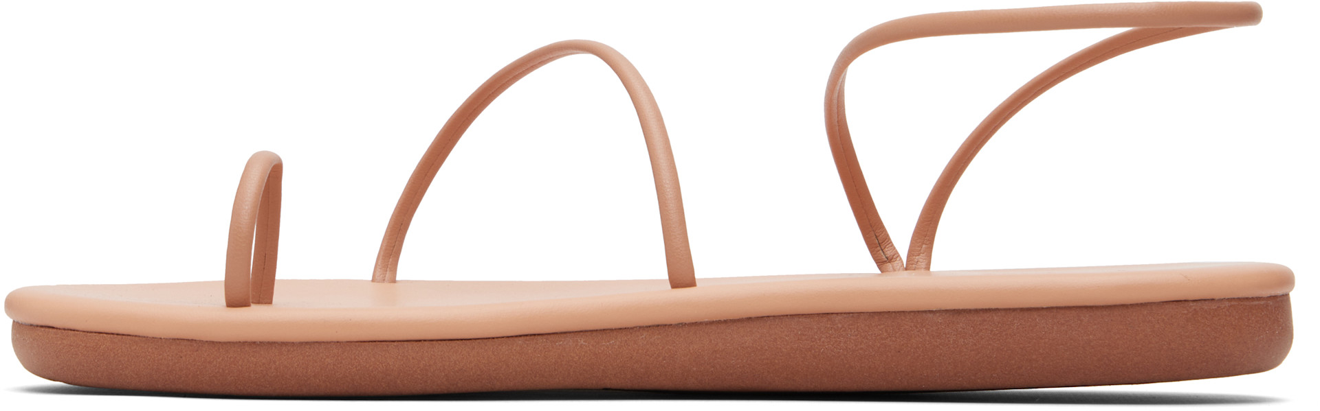 Ancient Greek Sandals: Beige Kansiz Sandals | SSENSE