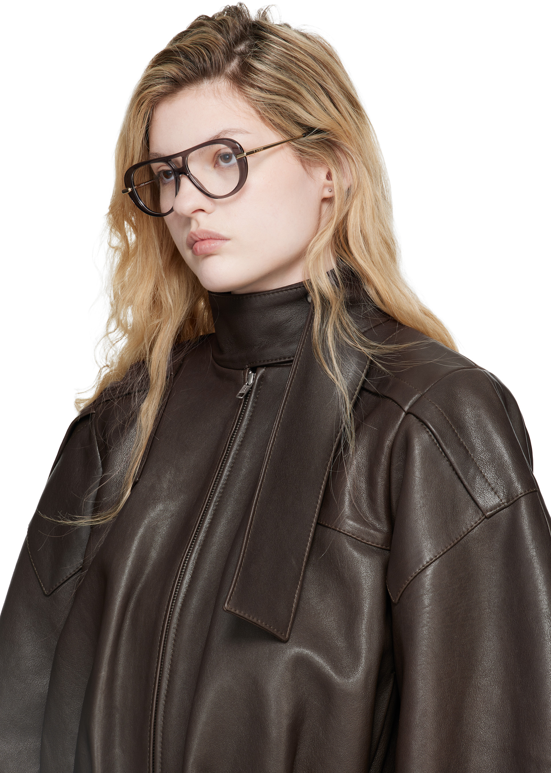 LOEWE - Lunettes grises à monture étroite