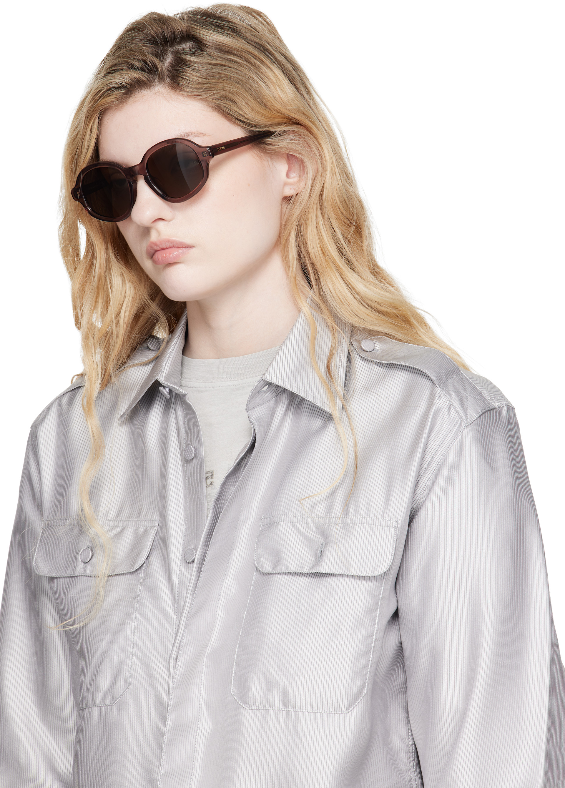 LOEWE - Lunettes de soleil Delta brunes