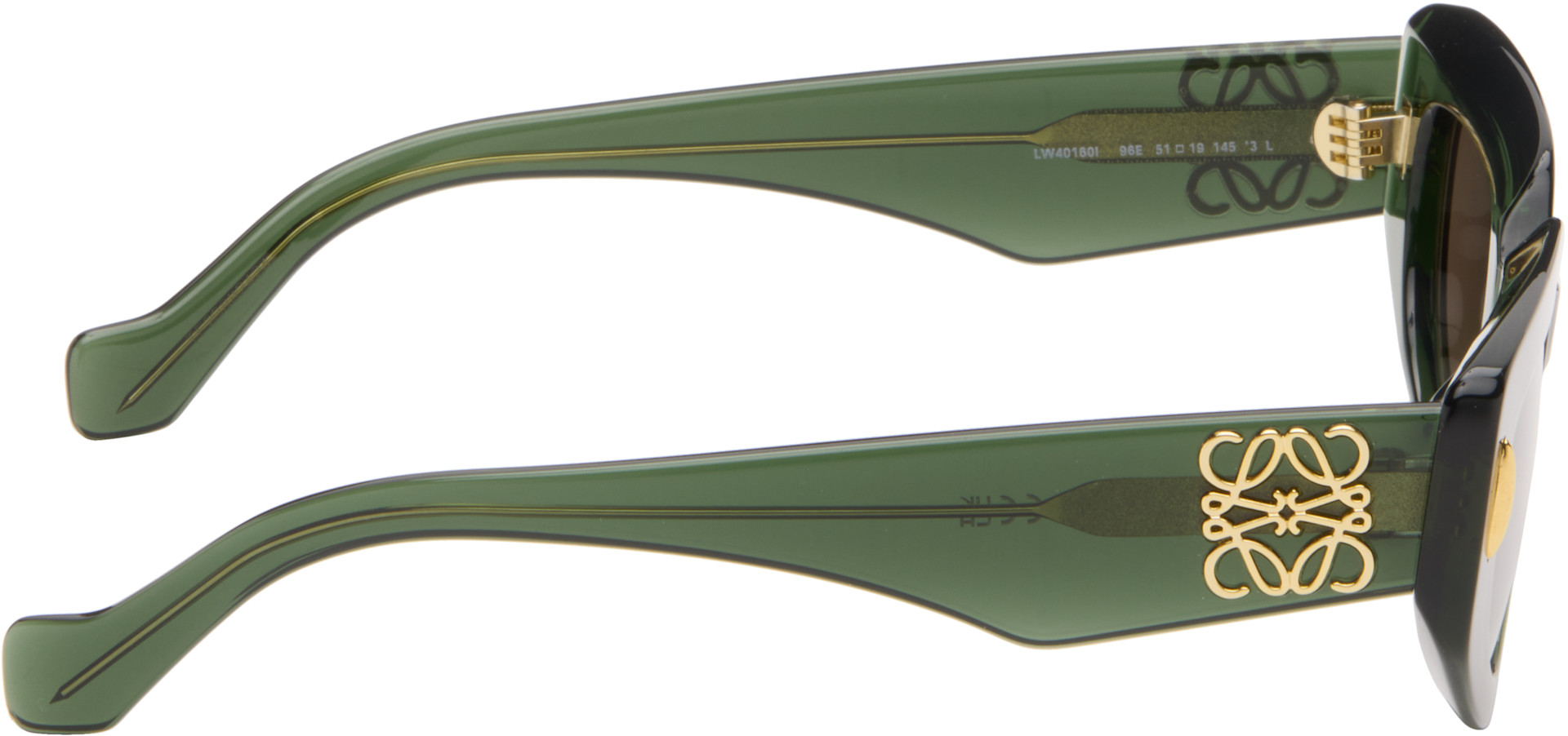 LOEWE - Lunettes de soleil vertes à anagrammes