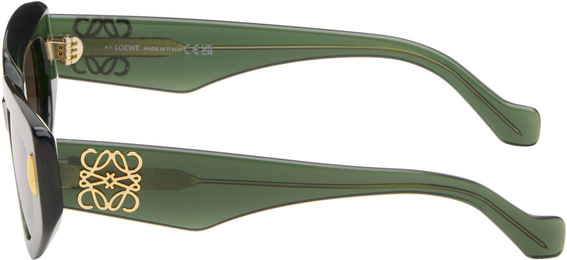 LOEWE - Lunettes de soleil vertes à anagrammes