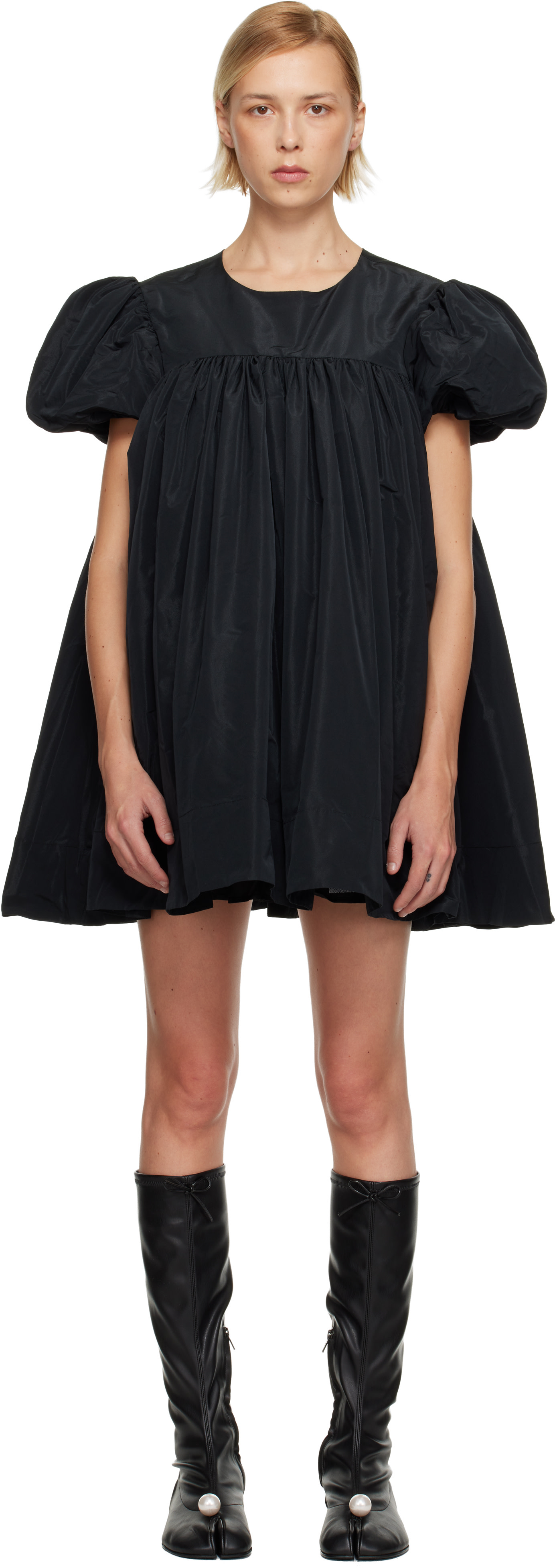 Sandy Liang - Robe courte Miyo noire