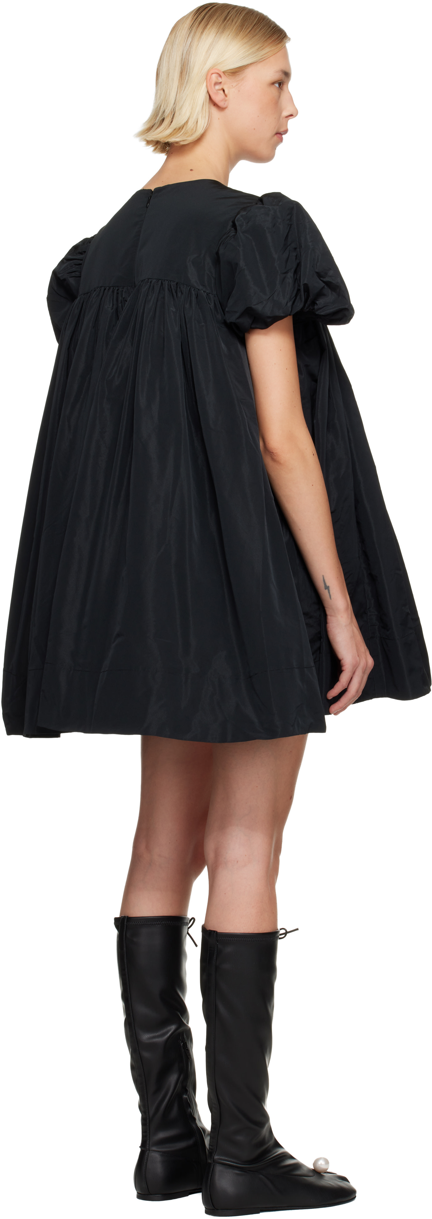 Sandy Liang - Robe courte Miyo noire