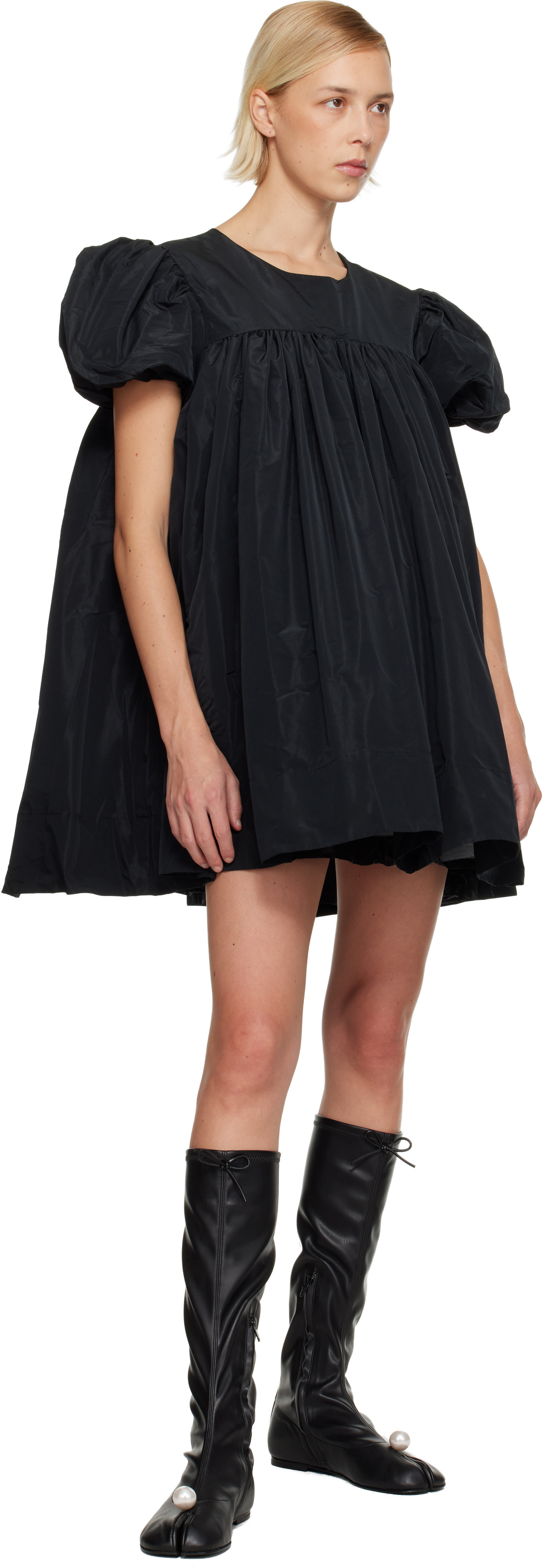 Sandy Liang - Robe courte Miyo noire