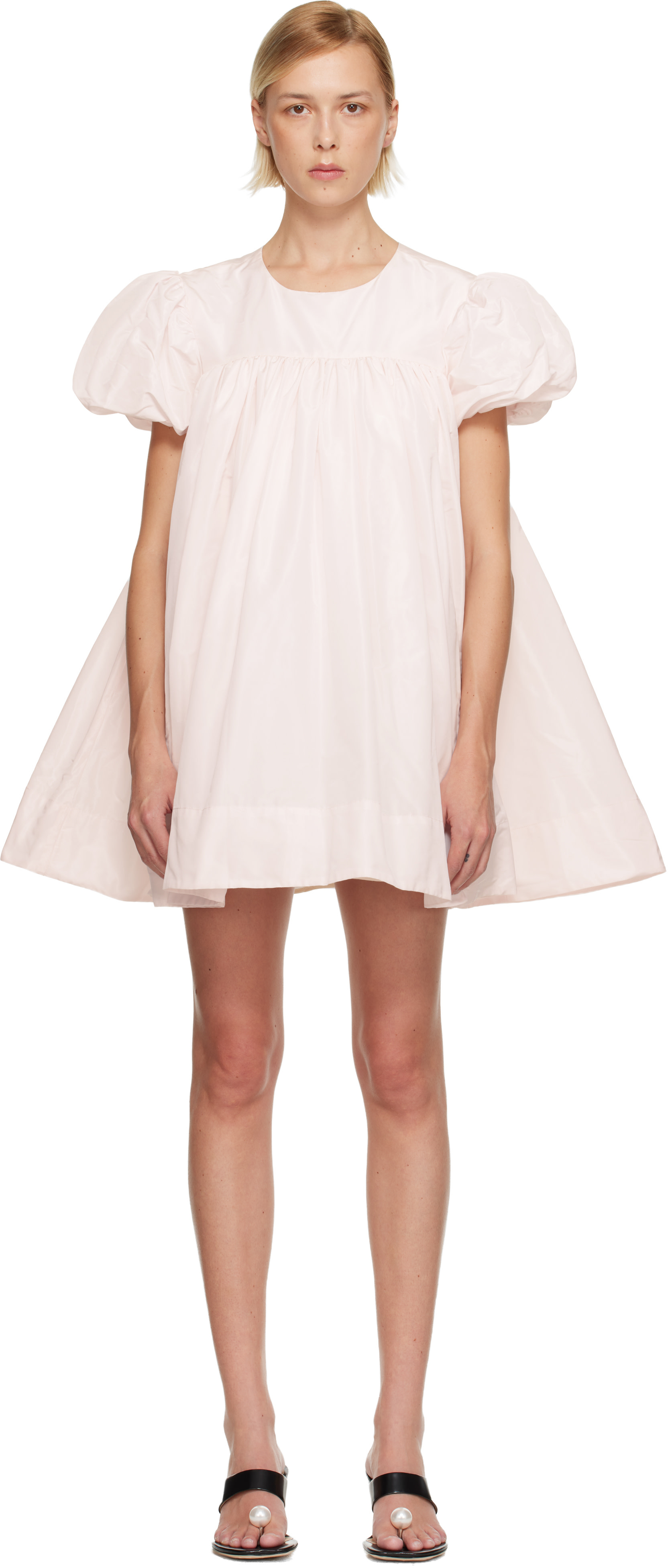 Sandy Liang - Robe courte Miyo rose