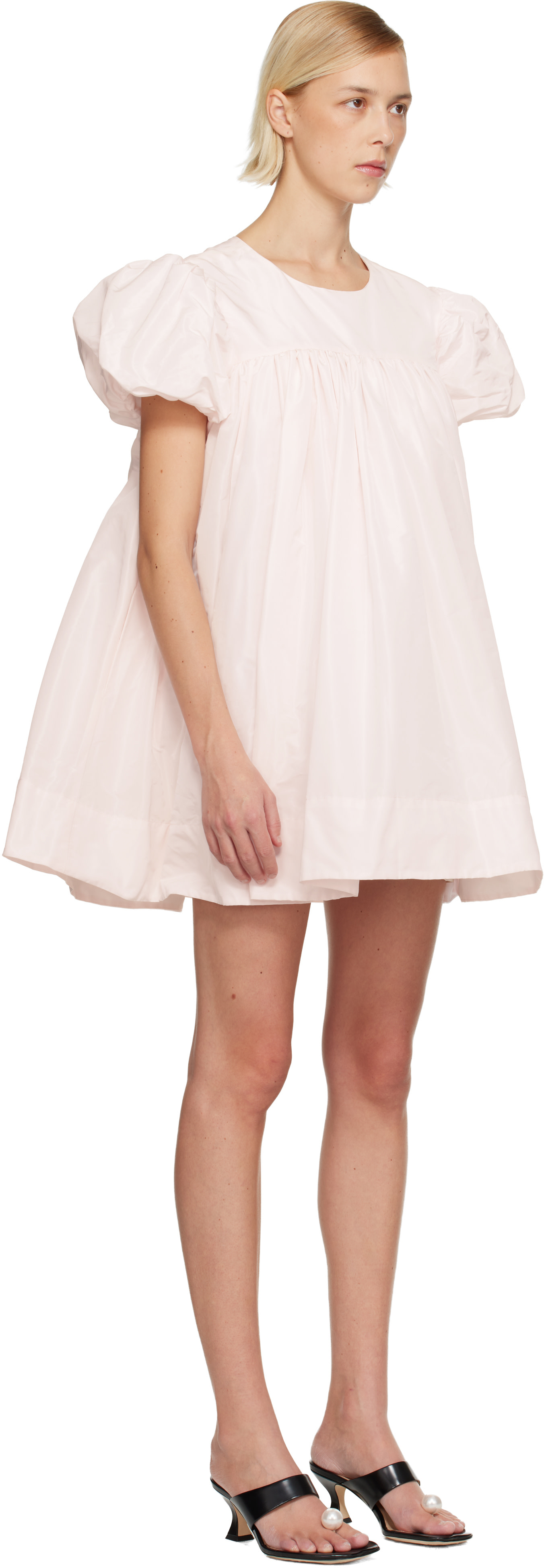 Sandy Liang - Robe courte Miyo rose