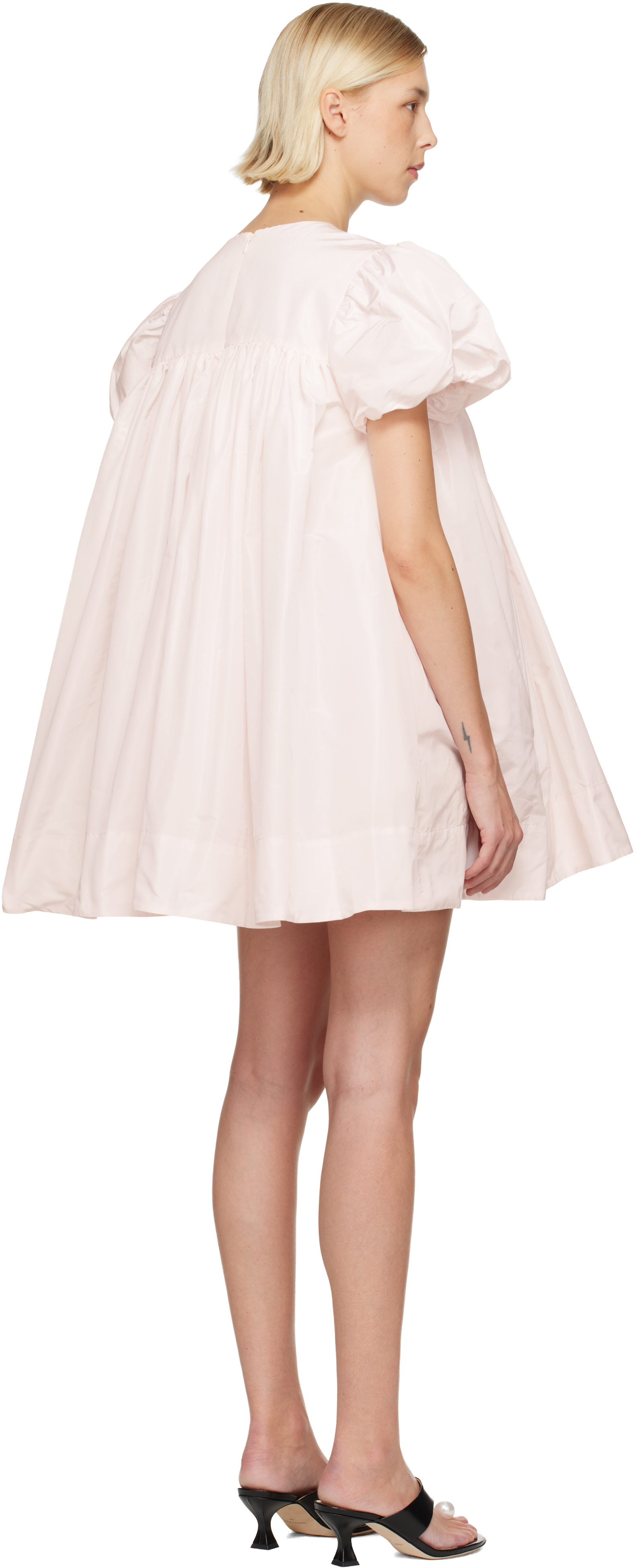 Sandy Liang - Robe courte Miyo rose