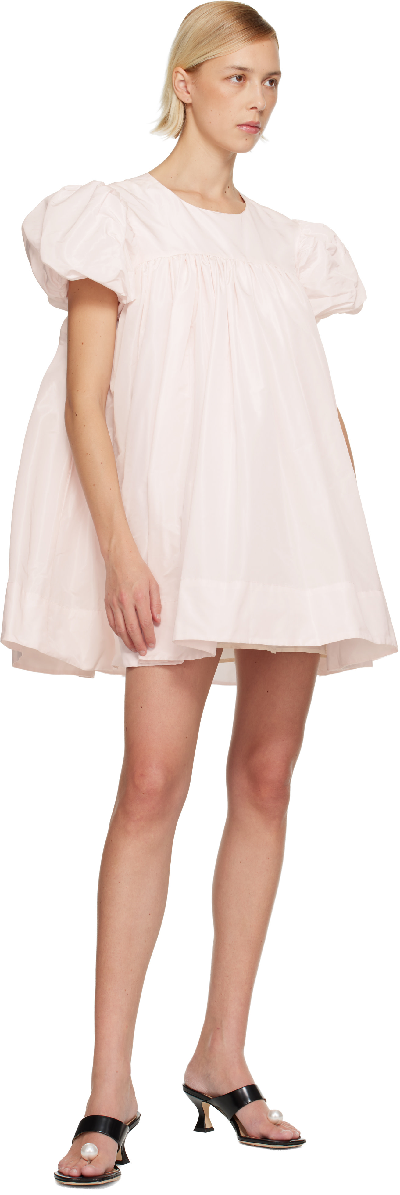 Sandy Liang - Robe courte Miyo rose