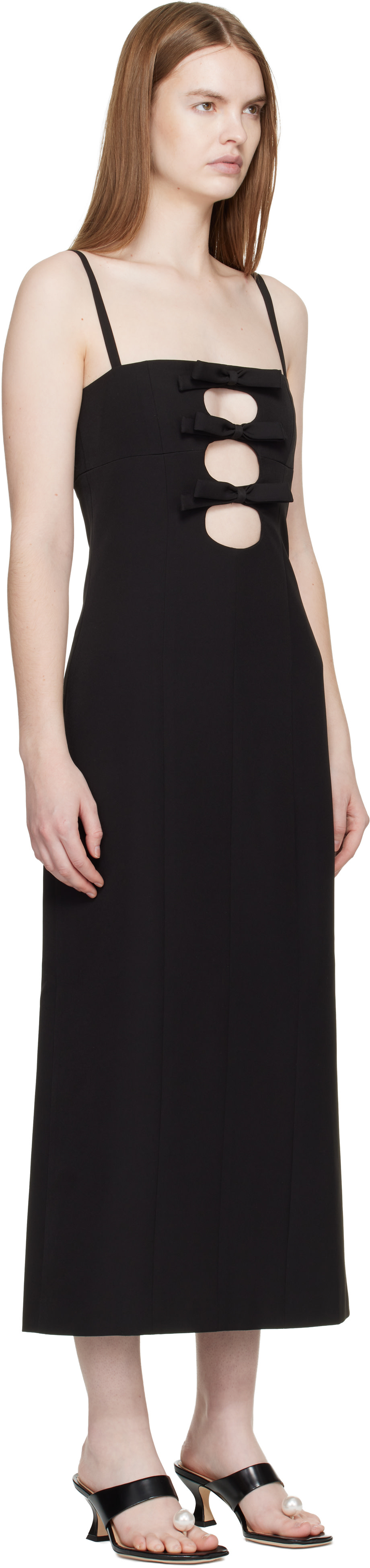 Sandy Liang - Robe midi Sen noire