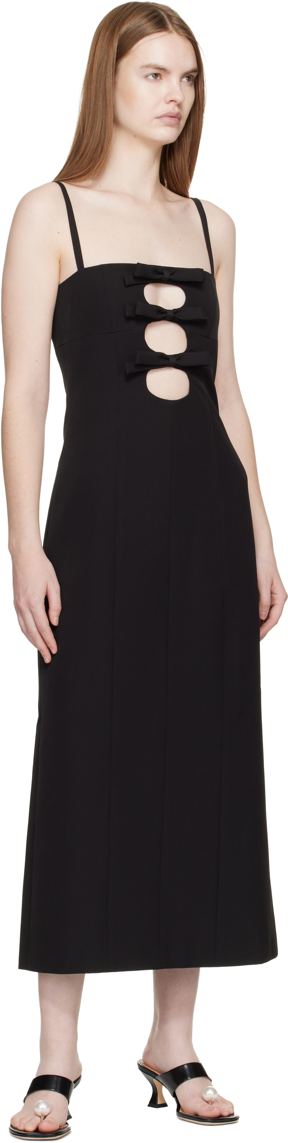 Sandy Liang - Robe midi Sen noire