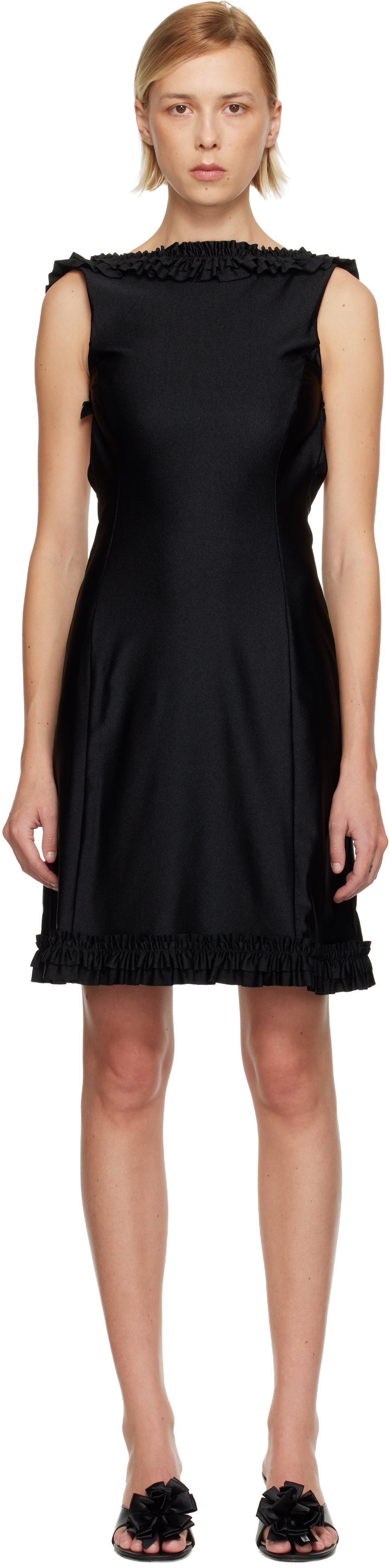 Sandy Liang - Robe midi Prim noire
