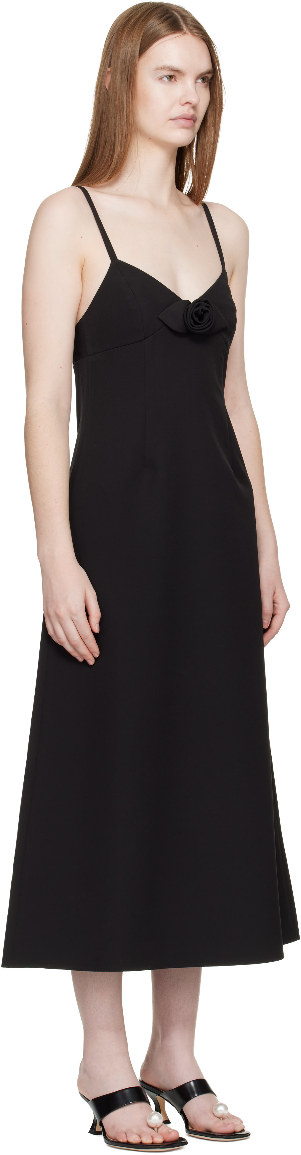 Sandy Liang - Robe midi Pilton noire