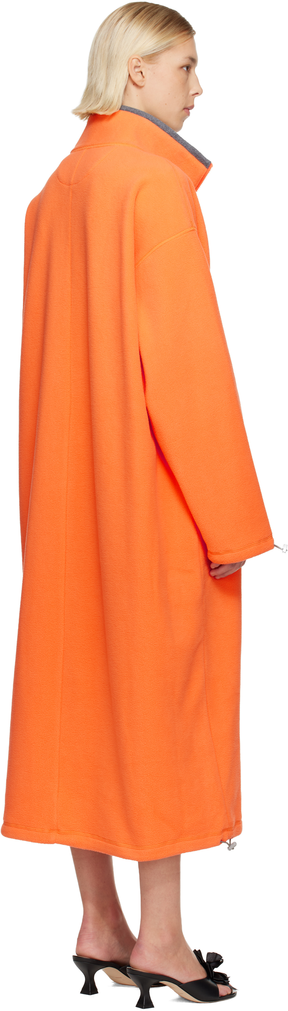 Sandy Liang - Robe longue Sloane orange