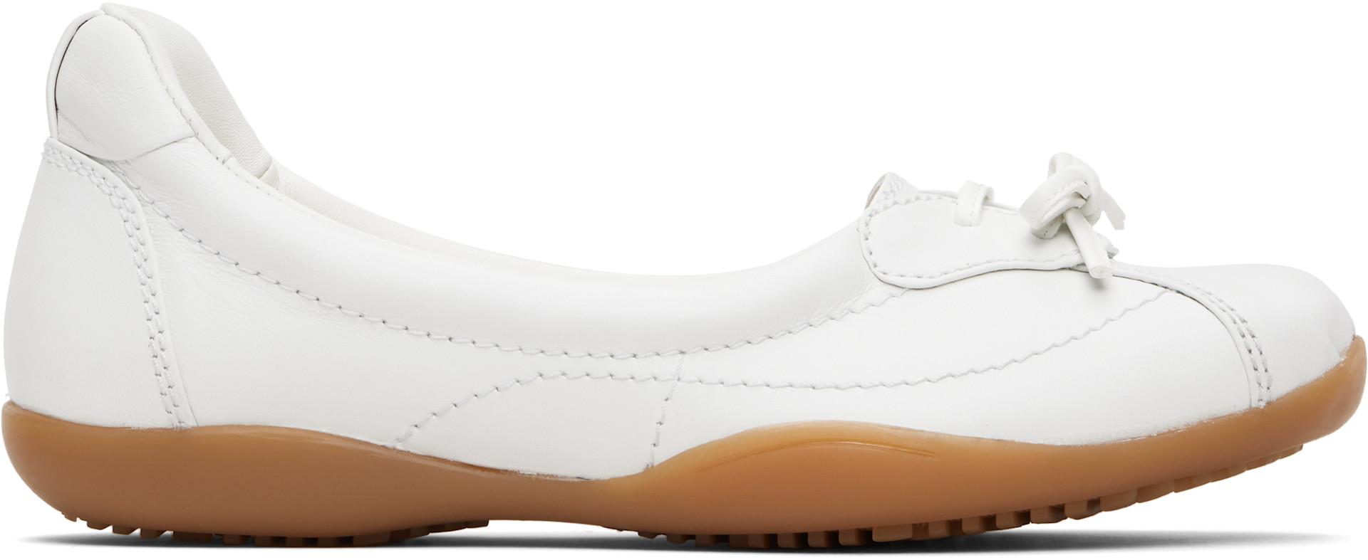 Sandy Liang - Baskets de style ballerine blanches