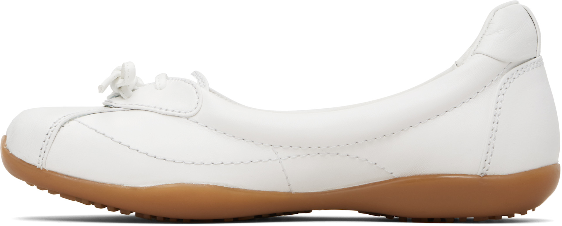 Sandy Liang - Baskets de style ballerine blanches