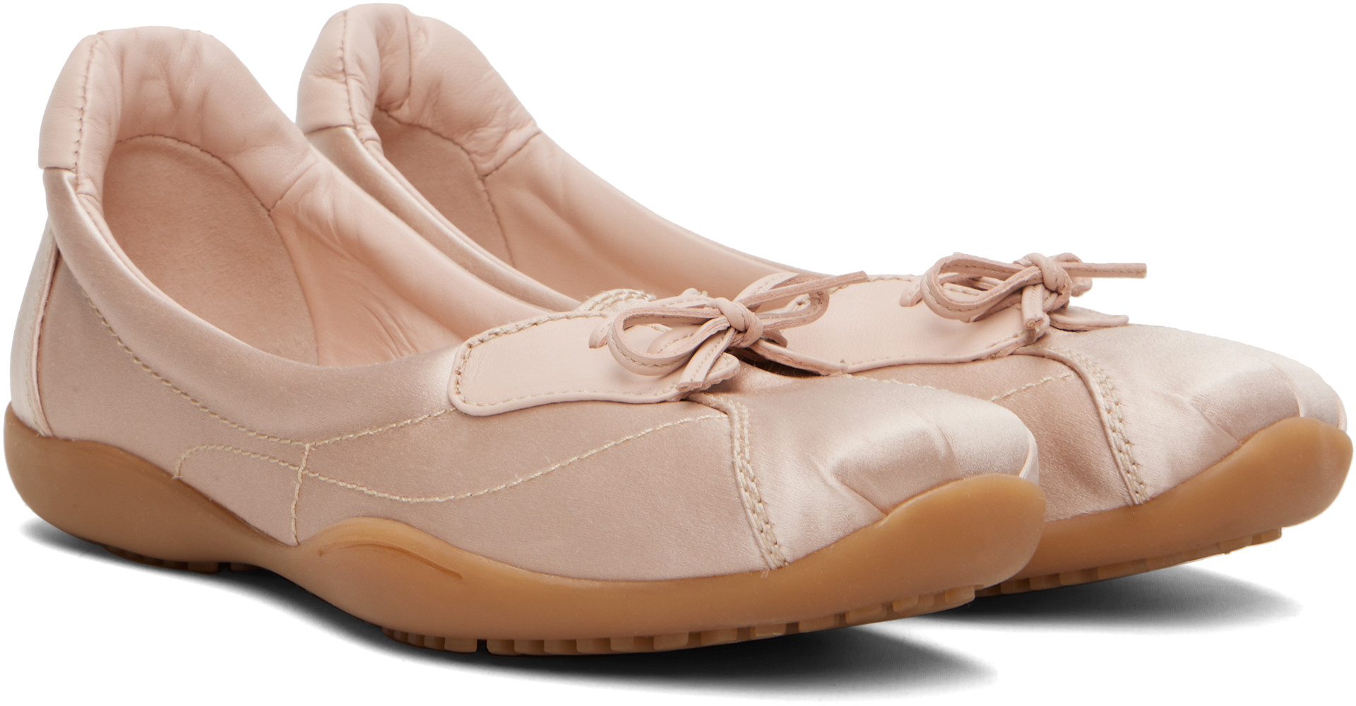 Sandy Liang - Baskets de style ballerine roses