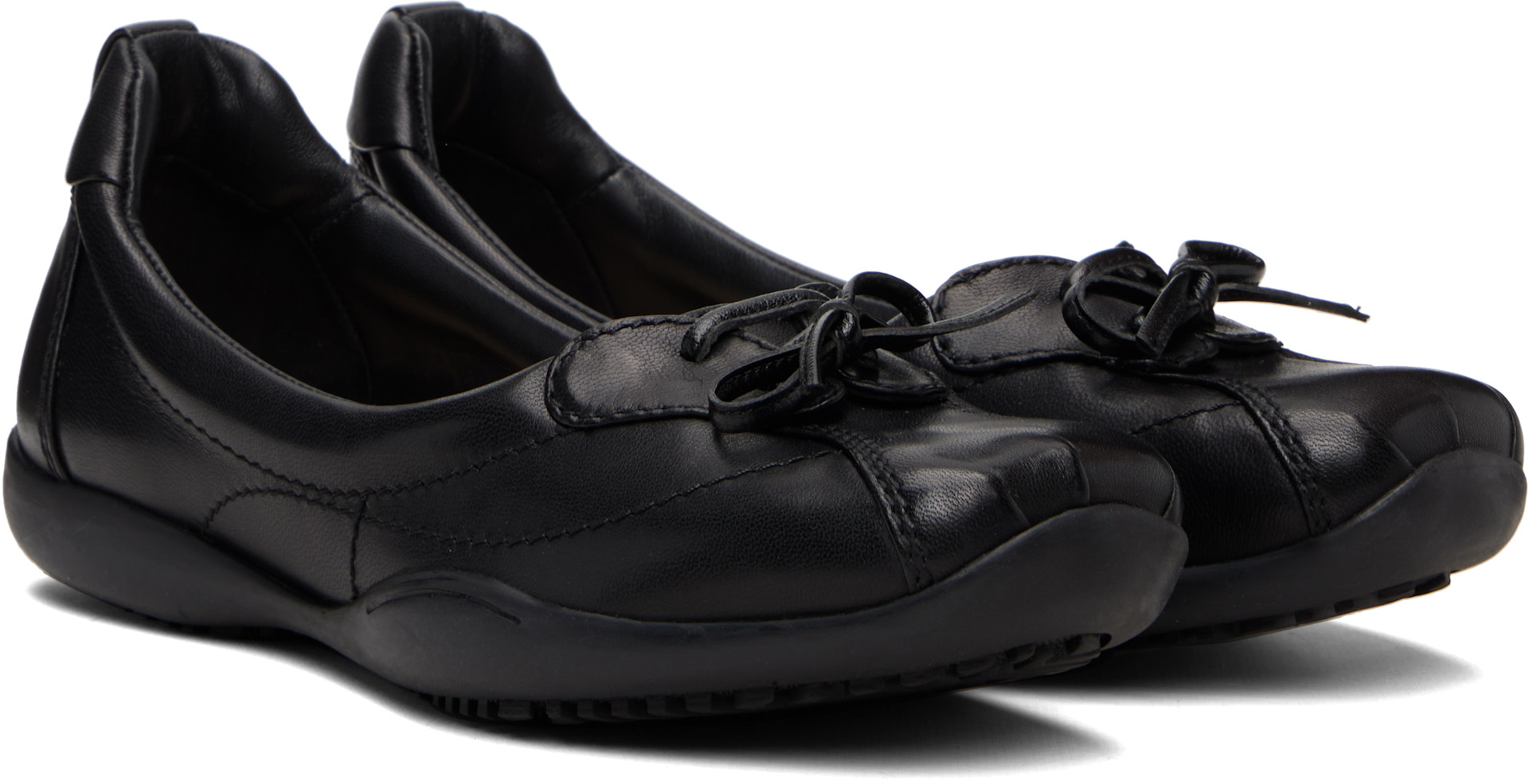 Sandy Liang - Baskets de style ballerine noires