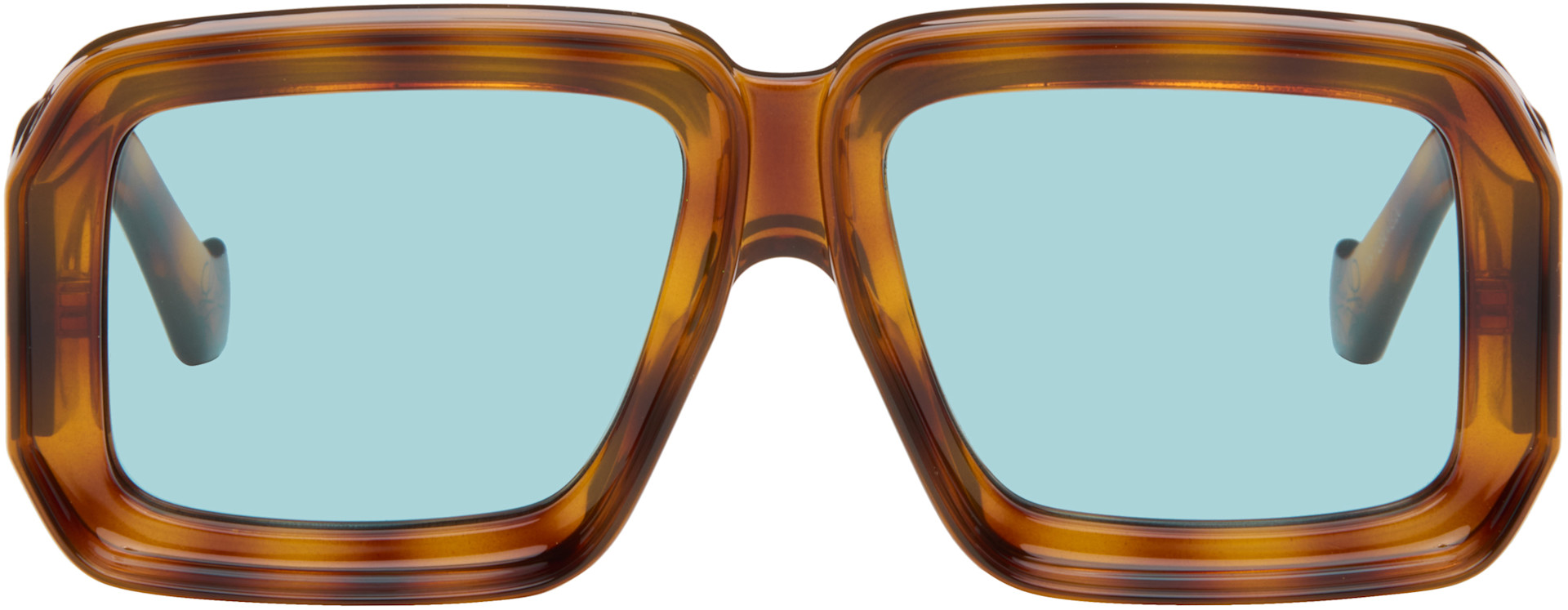 LOEWE ブラウン サングラス ケース付き LOEWE: ブラウン Paula's Ibiza Dive In Mask サングラス | SSENSE 日本