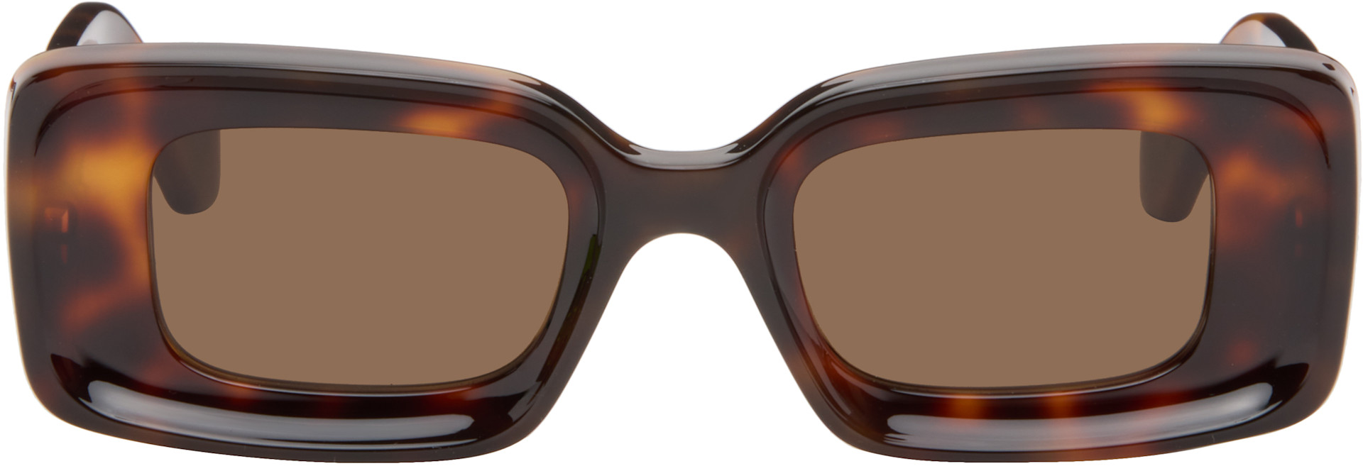 LOEWE - Brown Rectangular Sunglasses
