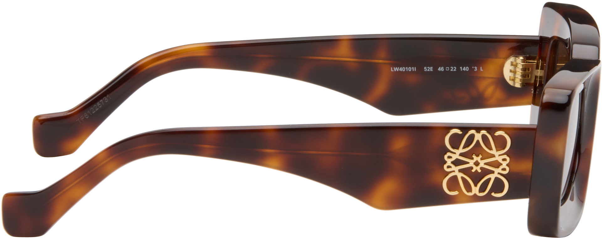 LOEWE - Brown Rectangular Sunglasses