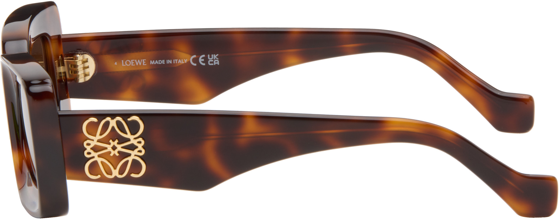 LOEWE - Brown Rectangular Sunglasses