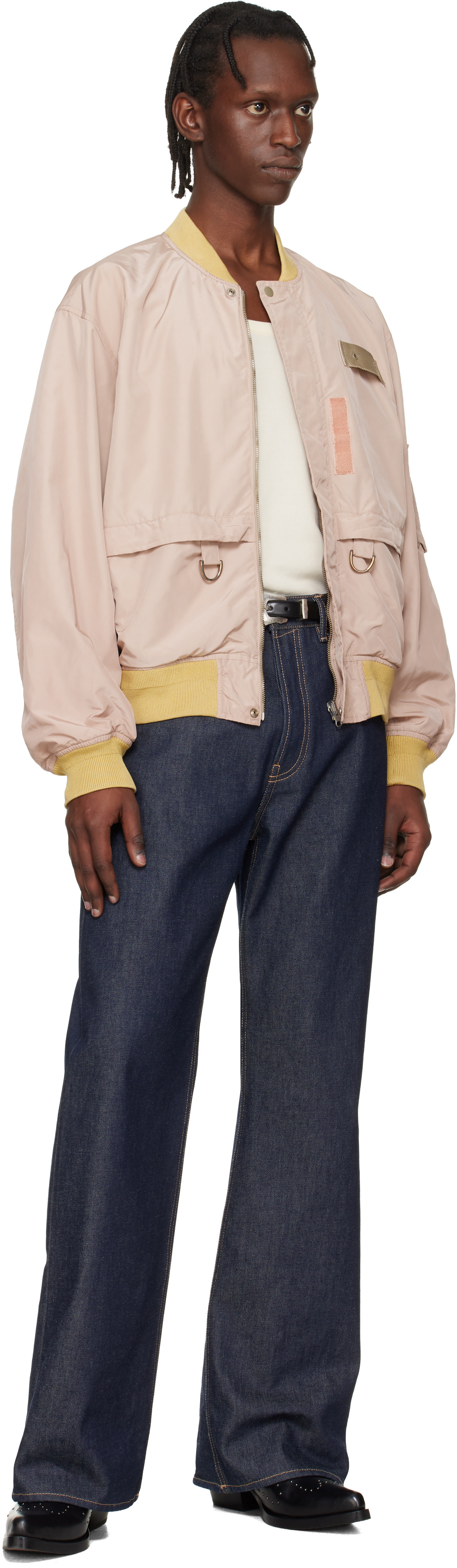 Toga Virilis: Black Metal Buckle Belt | SSENSE