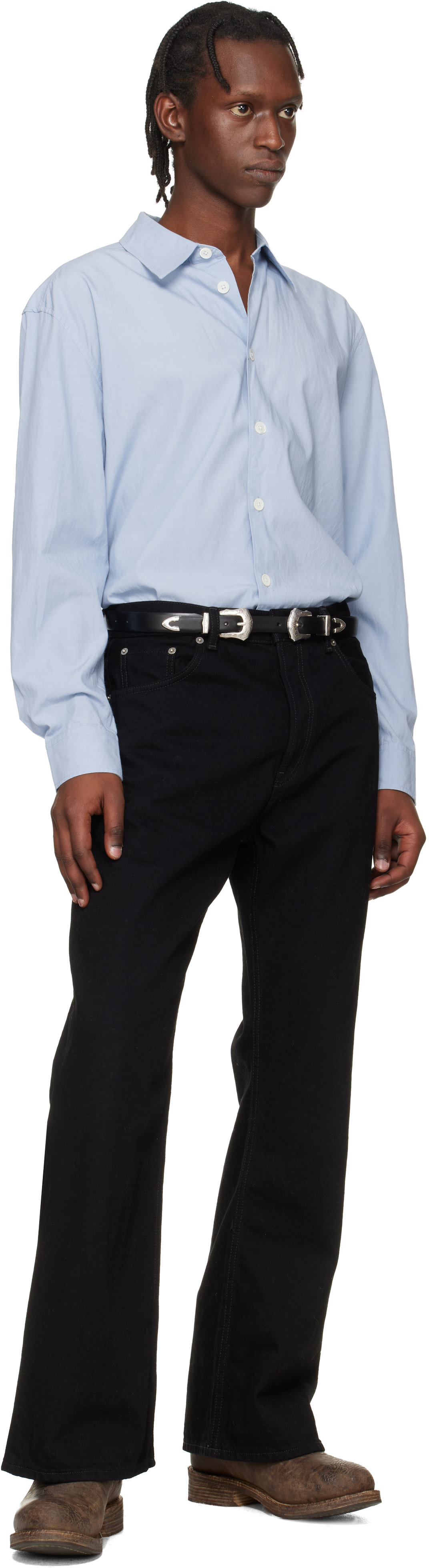 Toga Virilis: Black Double Buckle Belt | SSENSE