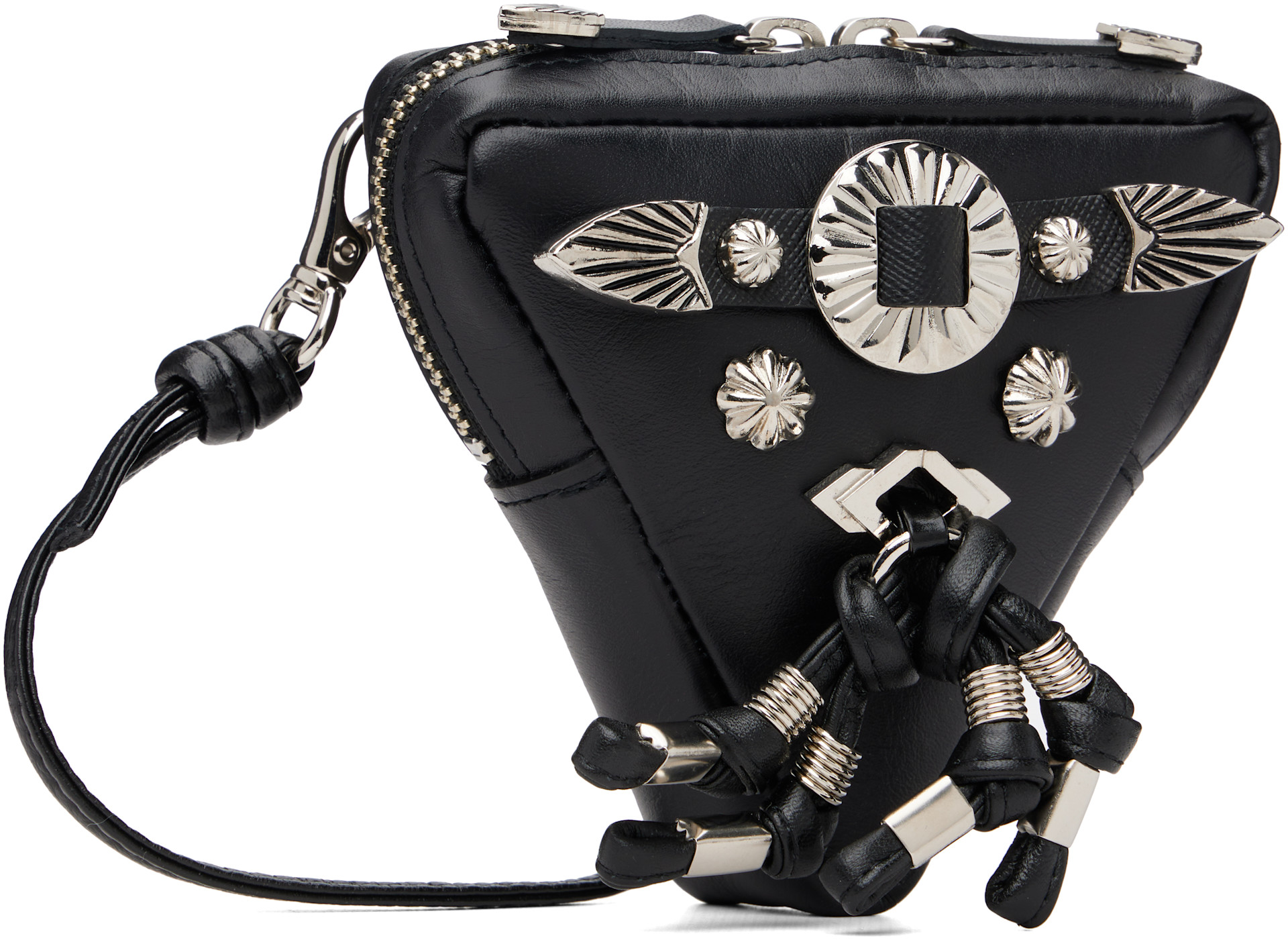 Toga Virilis: Black Triangle Shoulder Bag | SSENSE