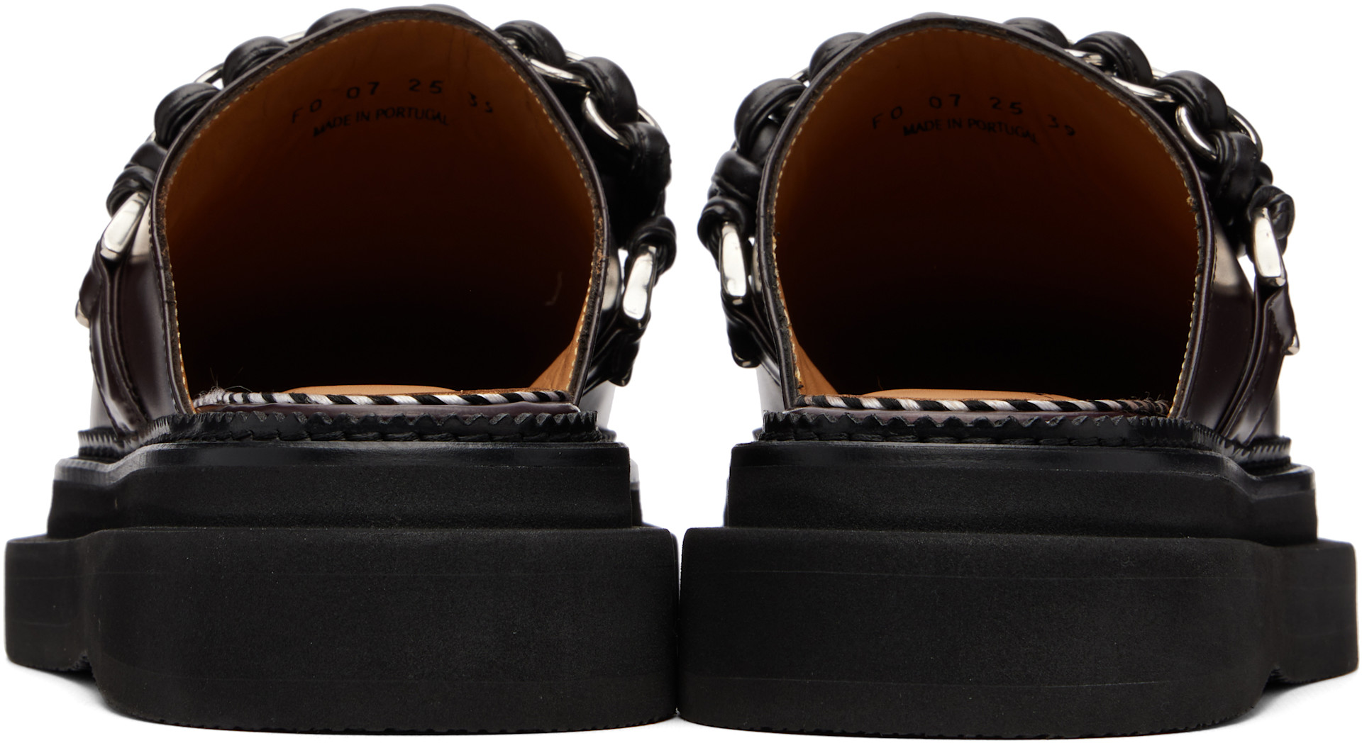 Toga Virilis: Brown Hard Leather Slip-on Loafers | SSENSE Australia