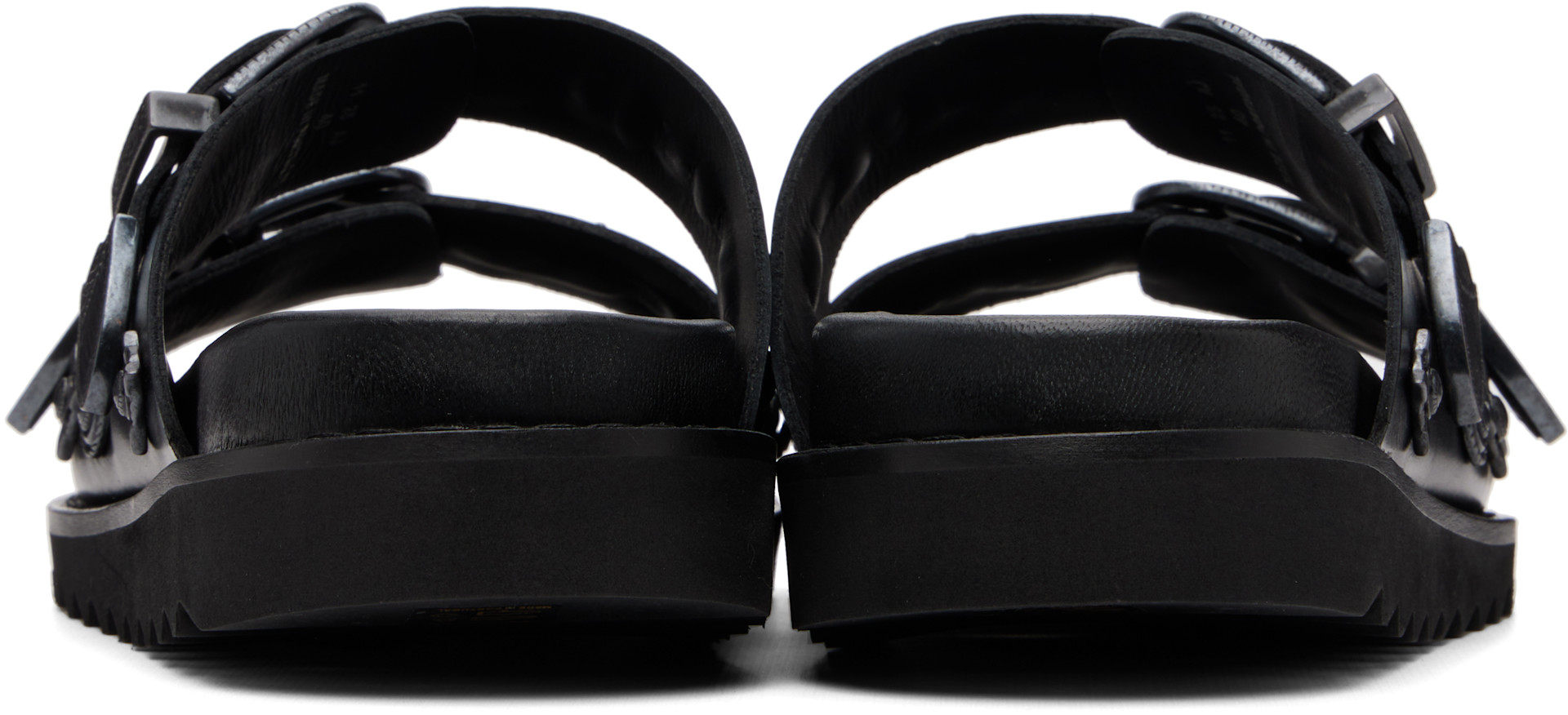 Toga Virilis: SSENSE限定 ブラック Buckle サンダル | SSENSE 日本