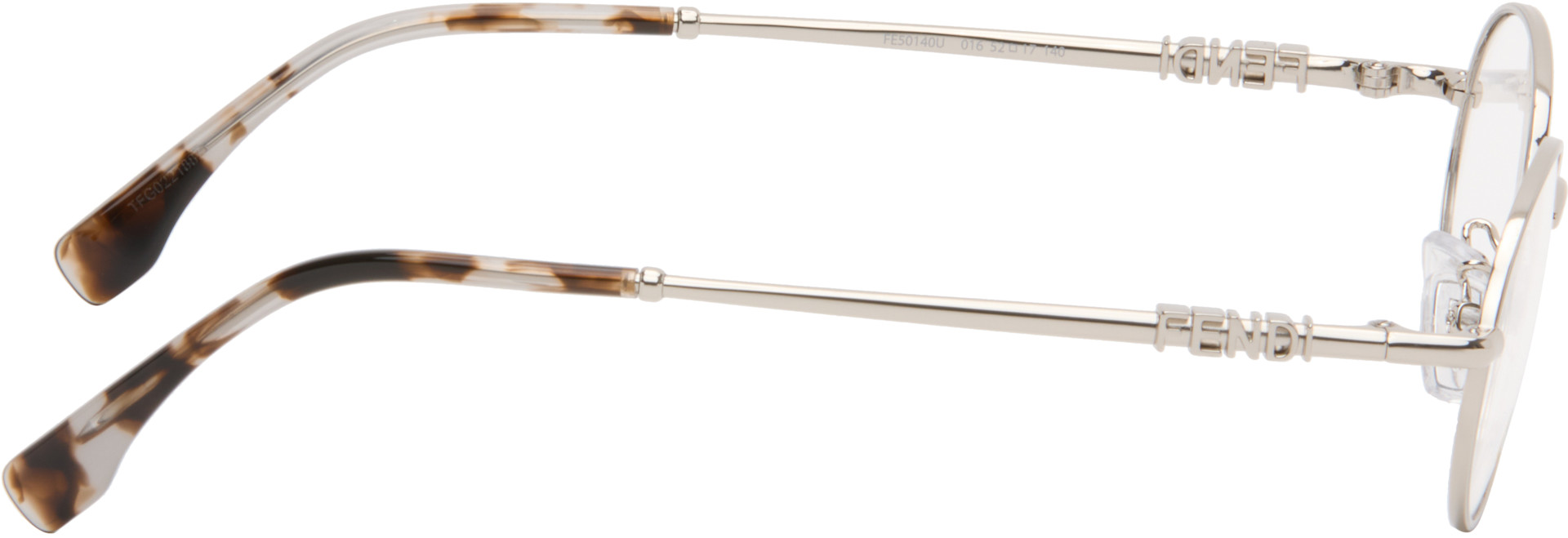 Fendi - Lunettes argentées à logos Fendigraphy