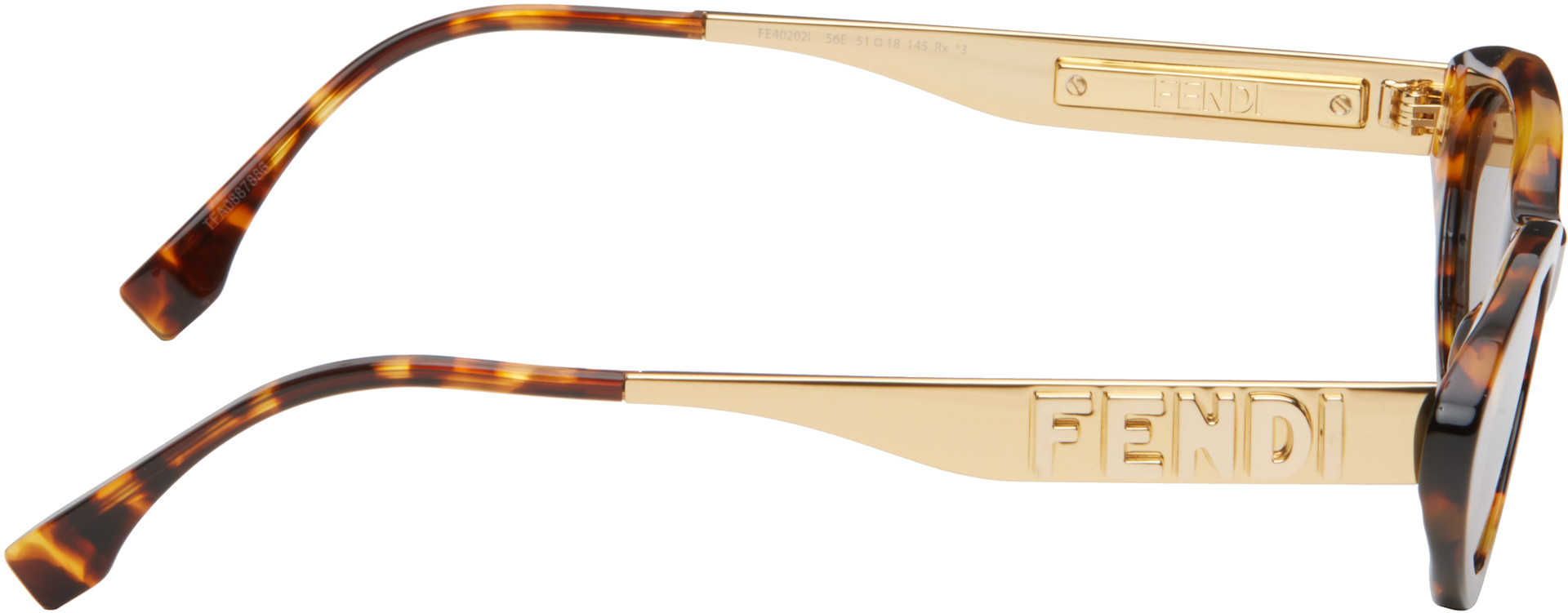 Fendi - Brown Fendigraphy Sunglasses