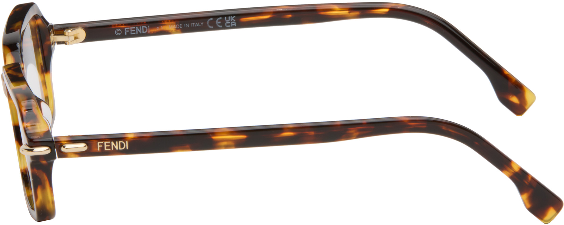 Fendi Tortoiseshell Sunglasses with Light Blue Temples Fendi FE40139I Tortoise Prescription Sunglasses main image 2