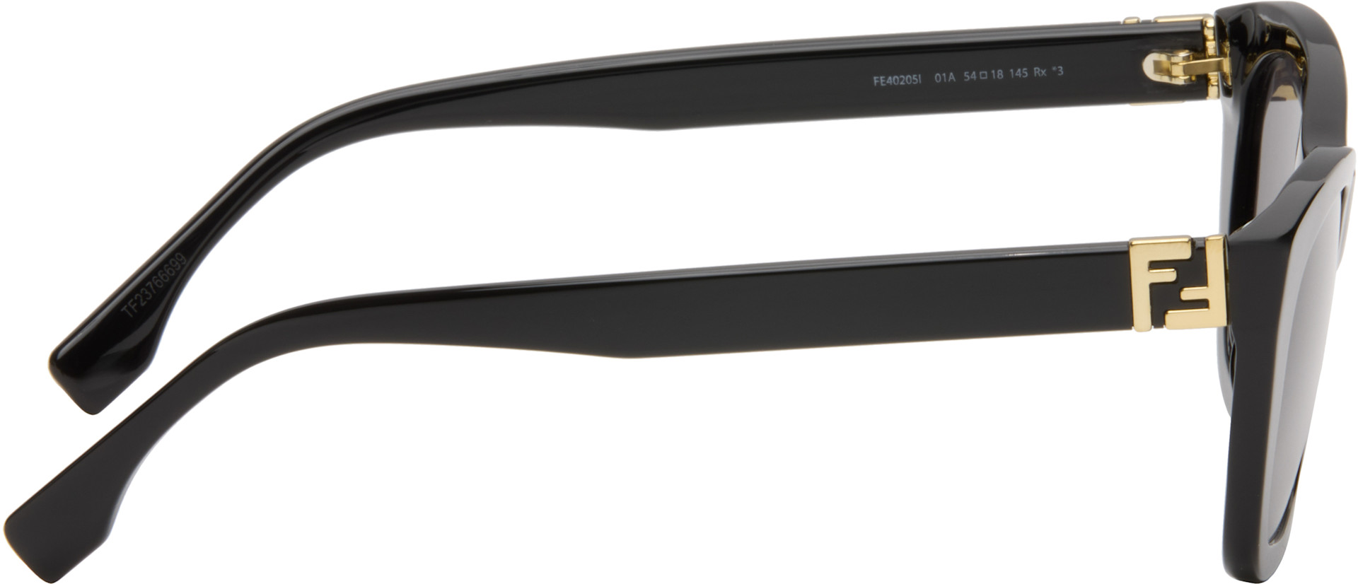 Fendi - Lunettes de soleil noires à logos