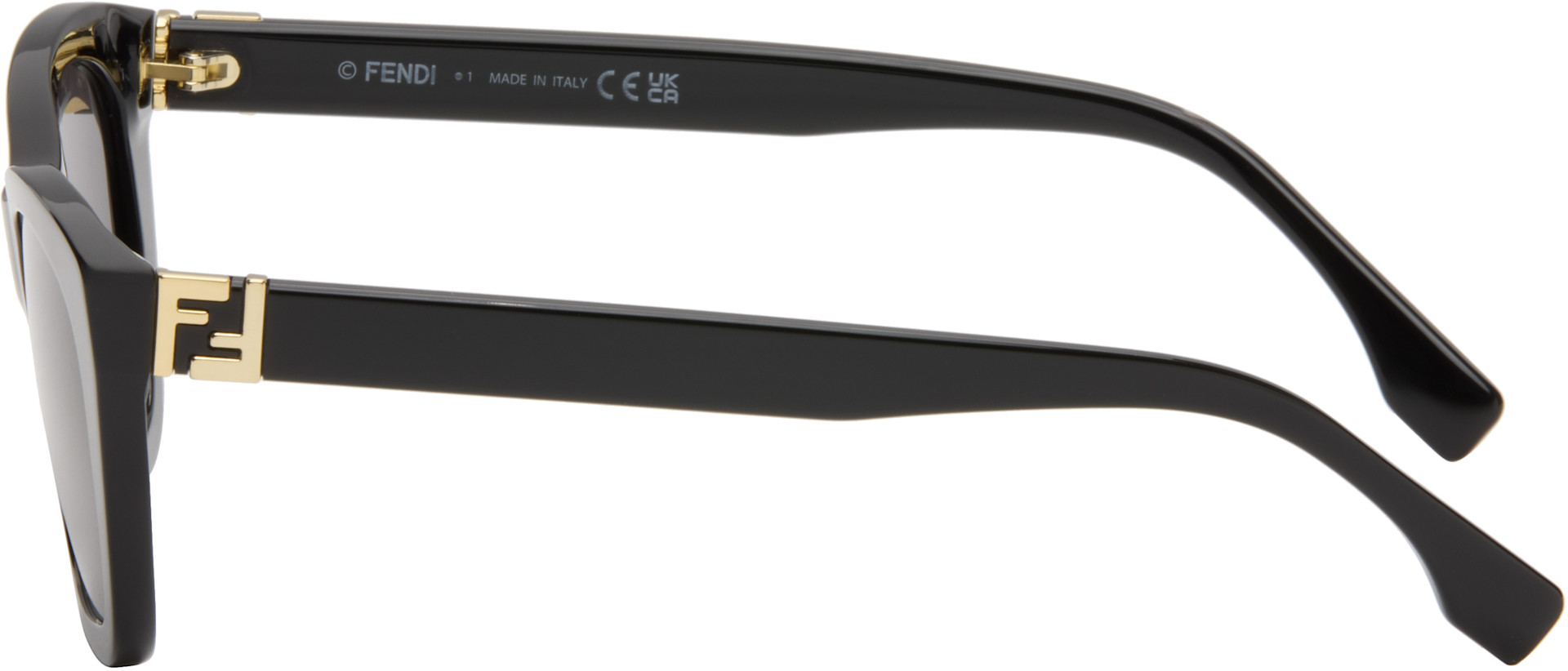 Fendi - Lunettes de soleil noires à logos