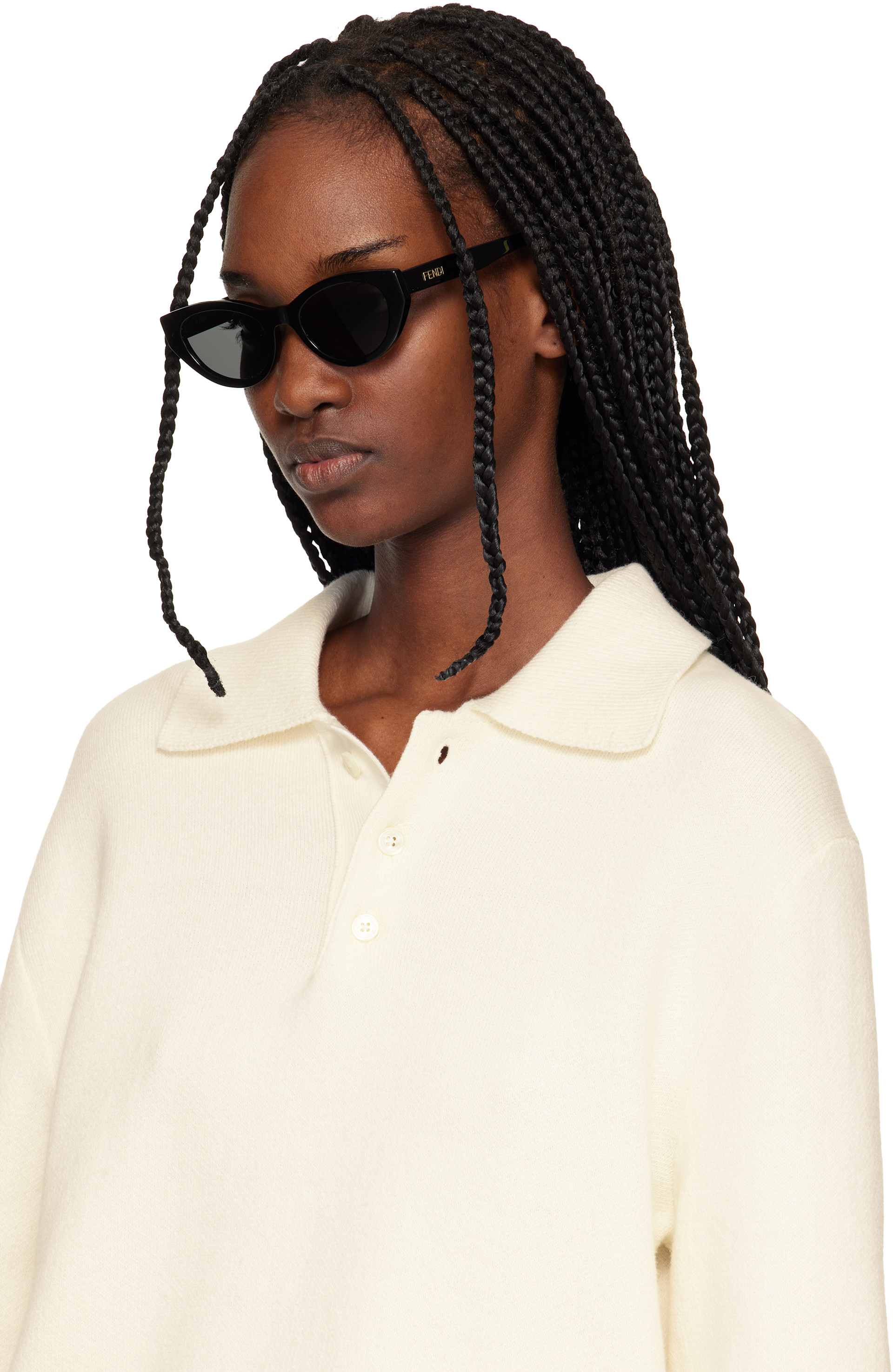Fendi - Black Lettering Sunglasses