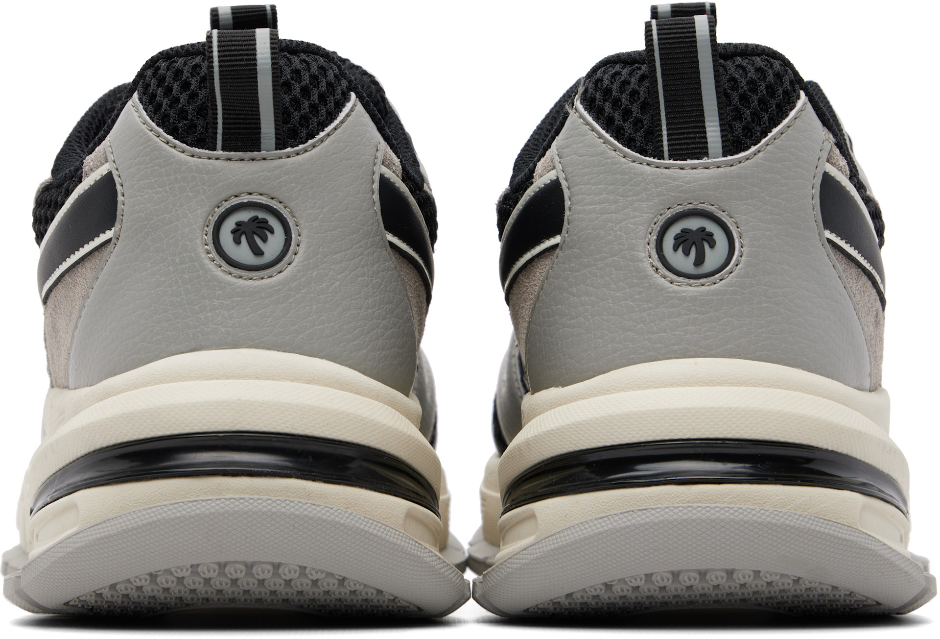 Palm Angels: ブラック＆グレー Palm Runner スニーカー | SSENSE 日本
